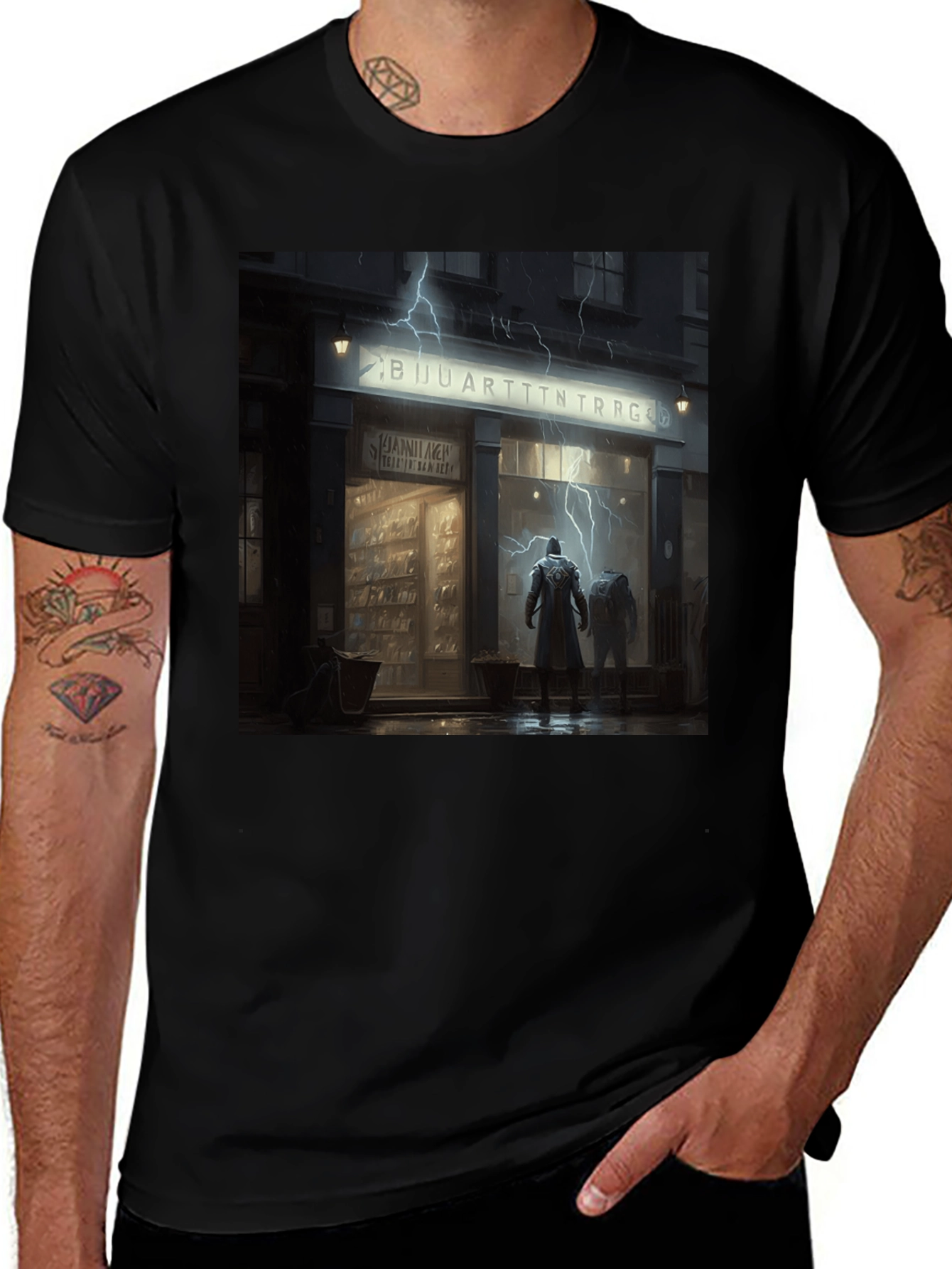 Urban Lightning Tee - Dark City Design