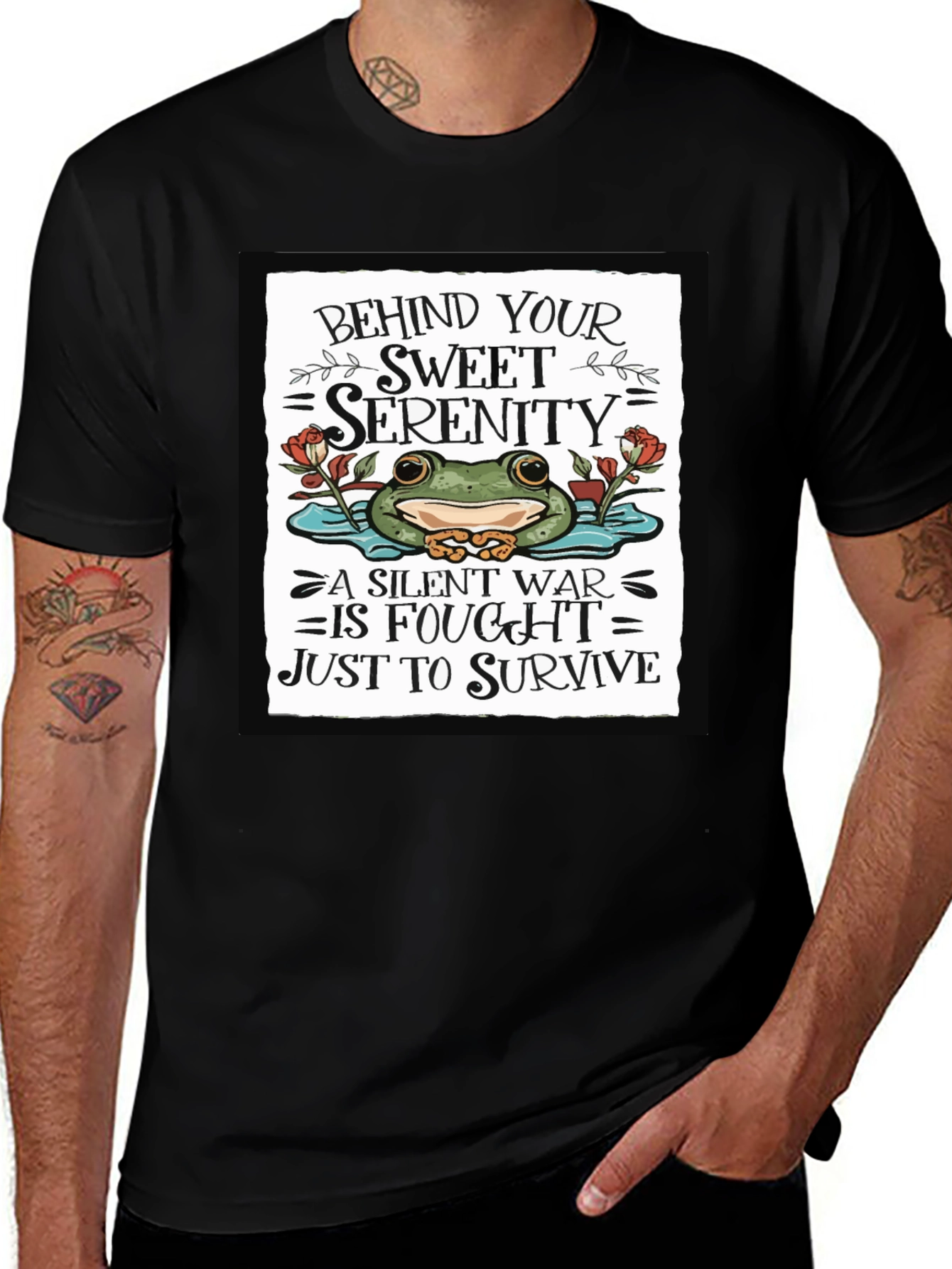 Variant 26 of Sweet Serenity Frog Graphic T-Shirt