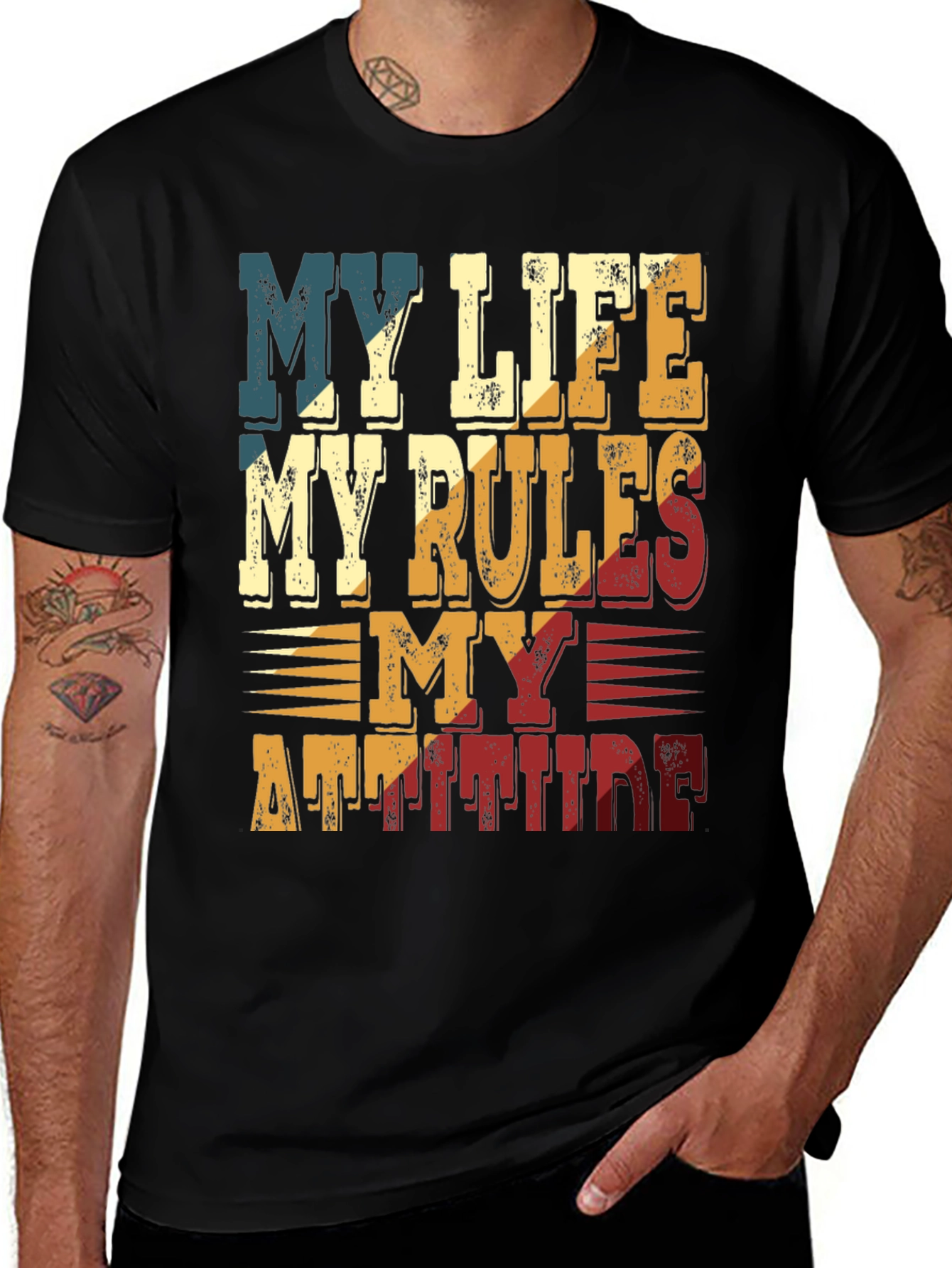 Variant 21 of My Life My Rules Graphic Tee