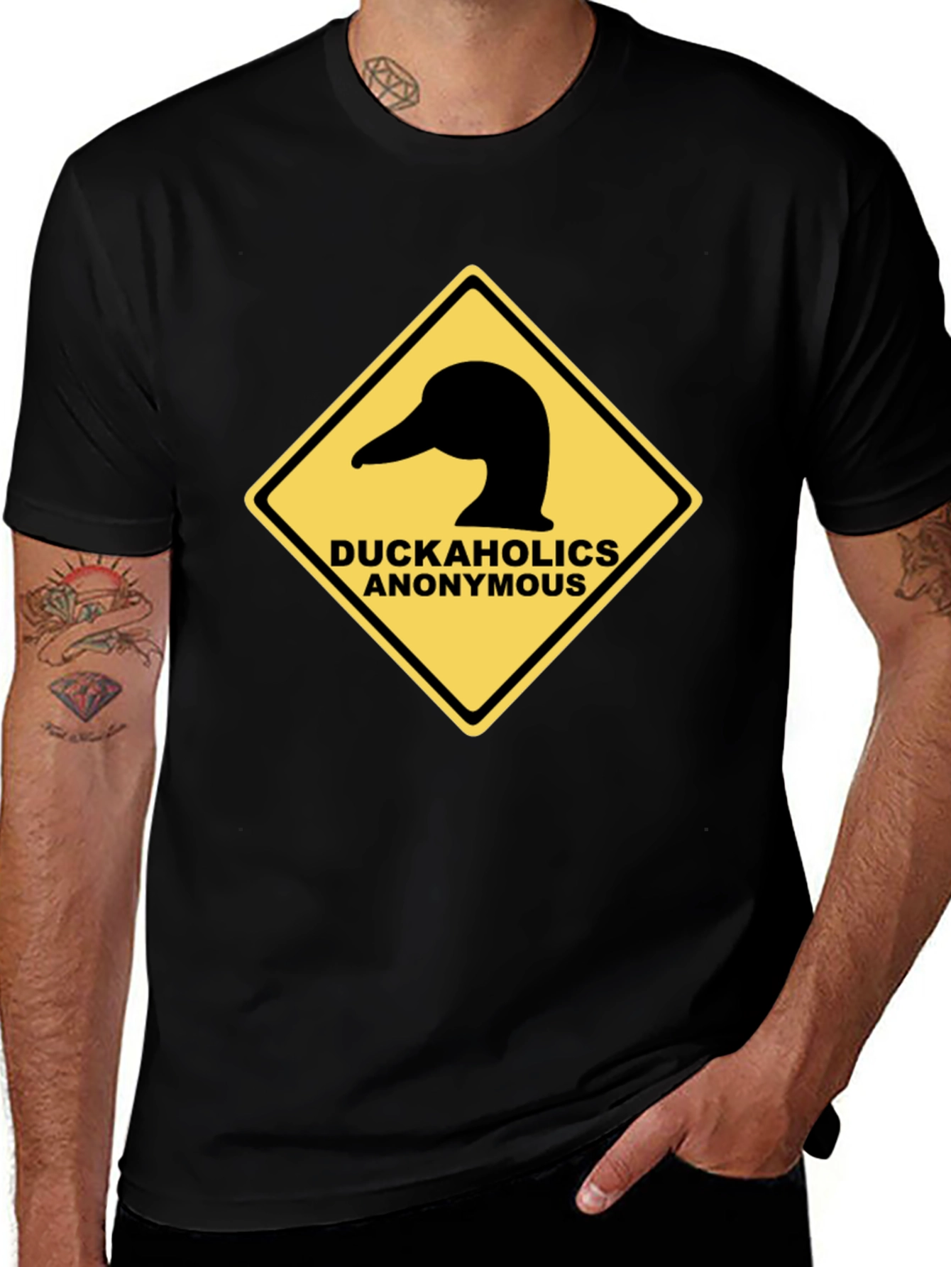 Variant 17 of Duckaholics Anonymous Black T-Shirt