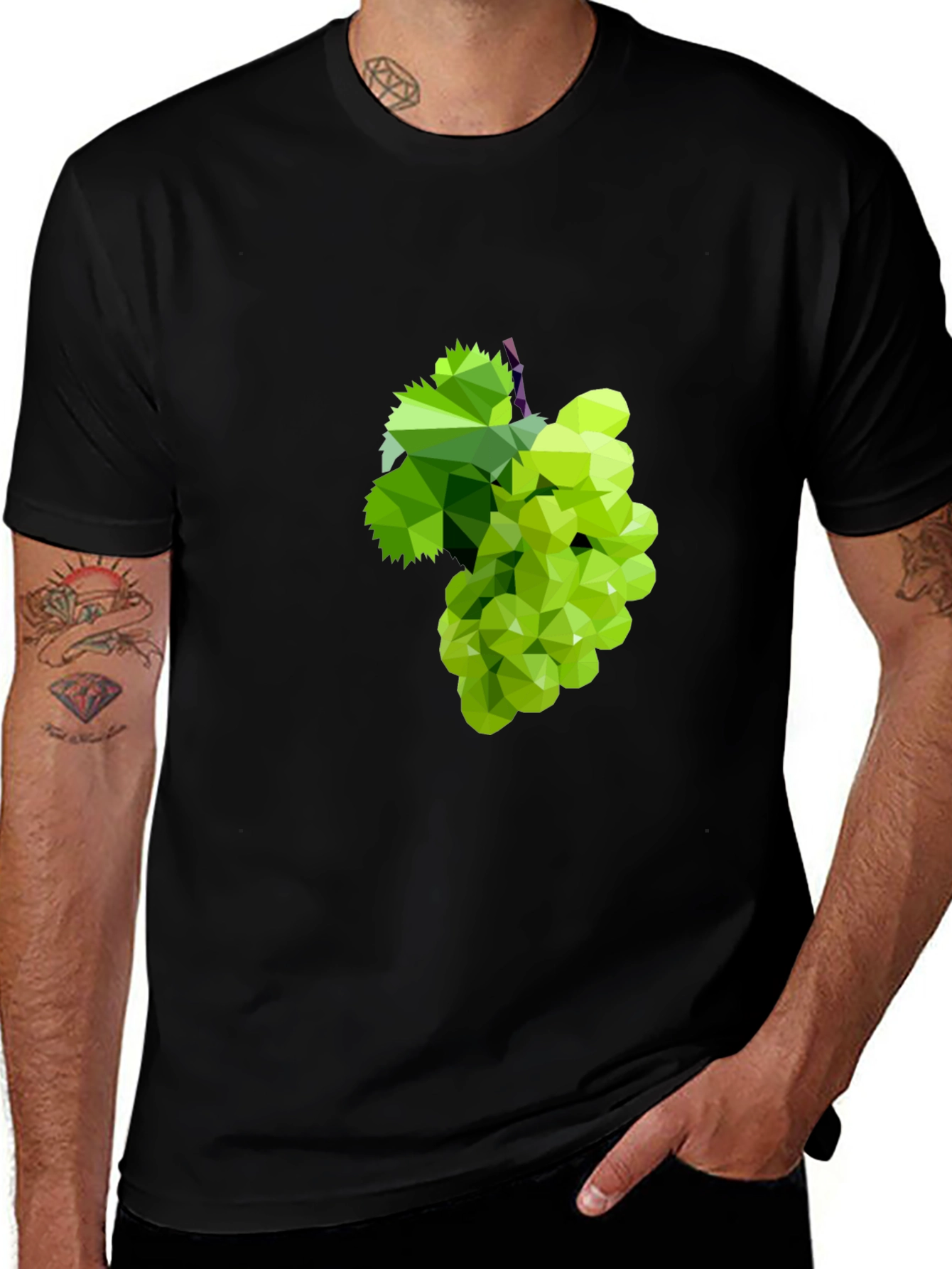 Variant 24 of Geometric Grape Graphic T-Shirt