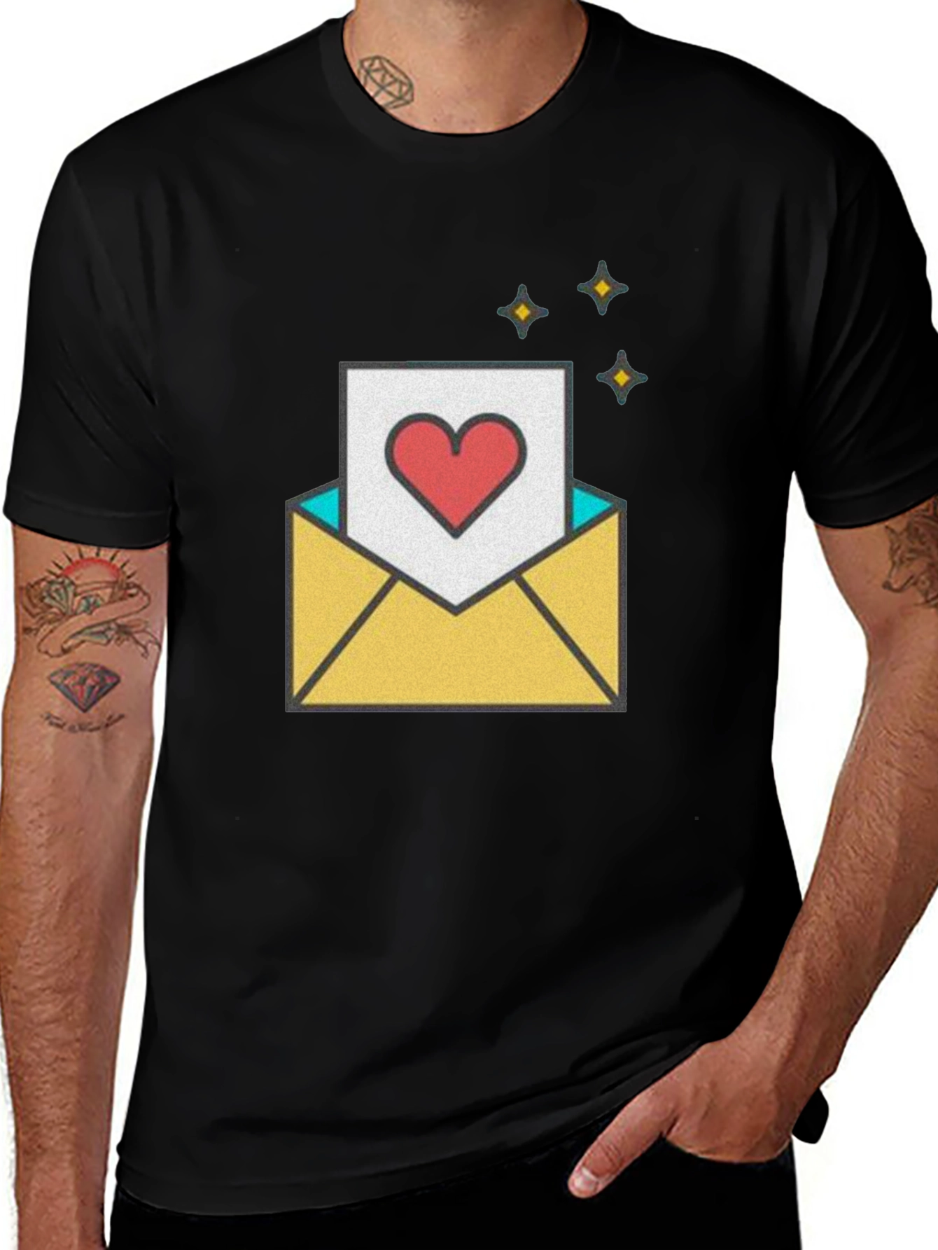 Variant 16 of Love Letter Graphic T-Shirt - Romantic & Trendy