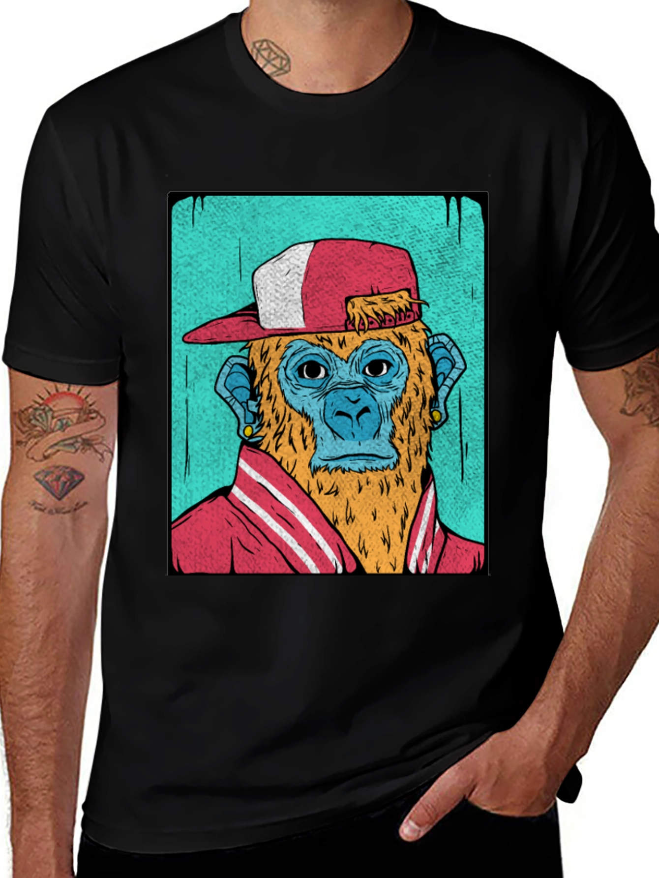 Variant 26 of Cool Ape Graphic Tee - Urban Style