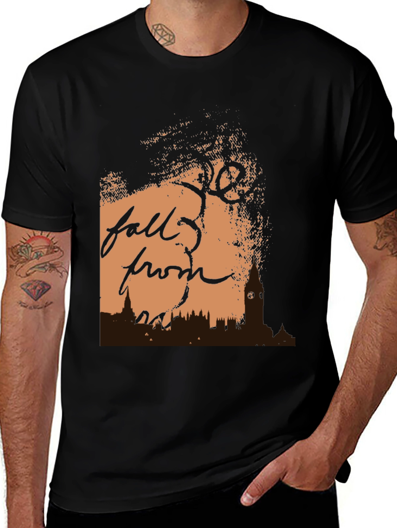 Variant 22 of Abstract Skyline Graphic T-Shirt