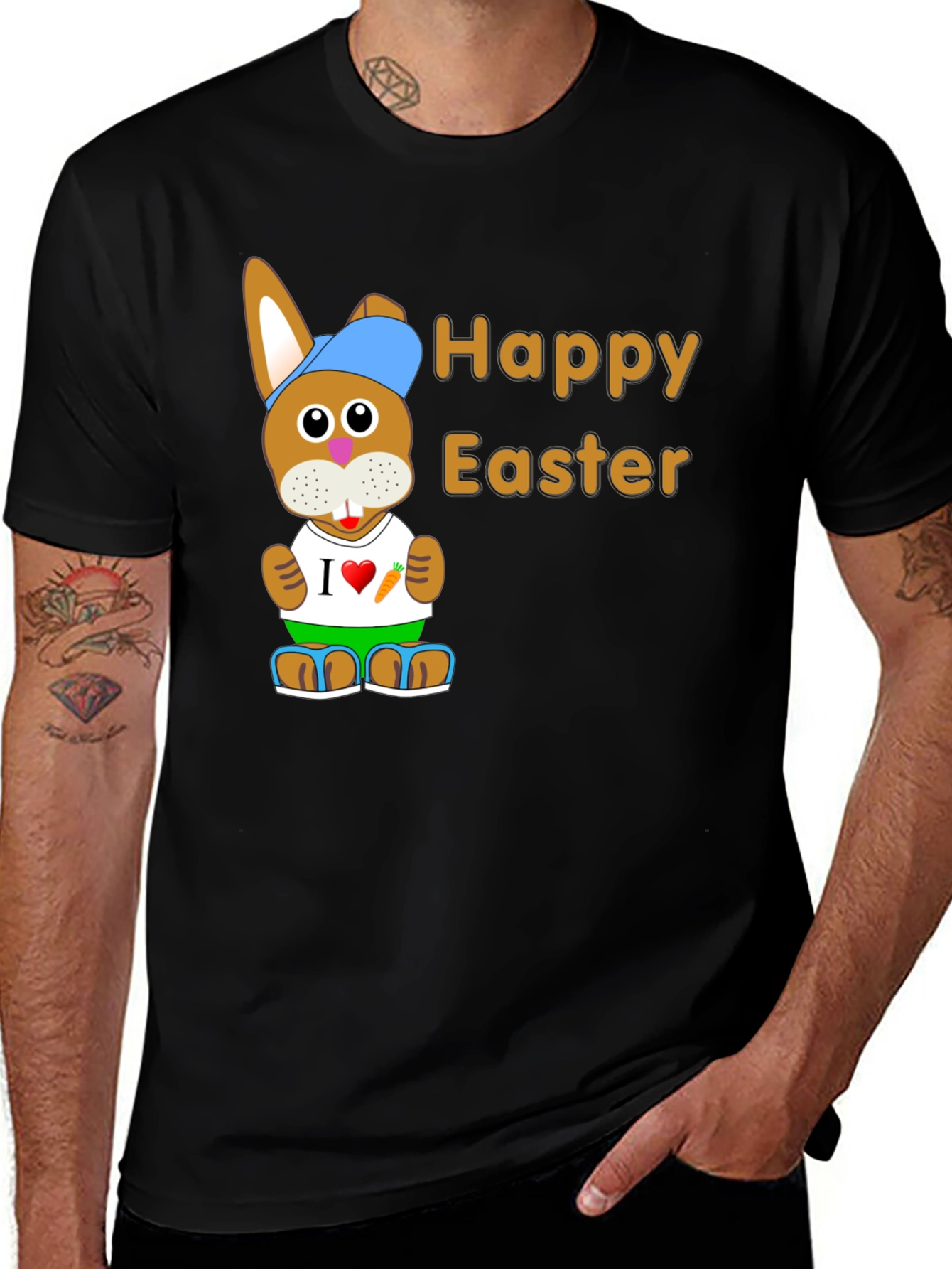 Variant 14 of Happy Easter Bunny Graphic T-Shirt