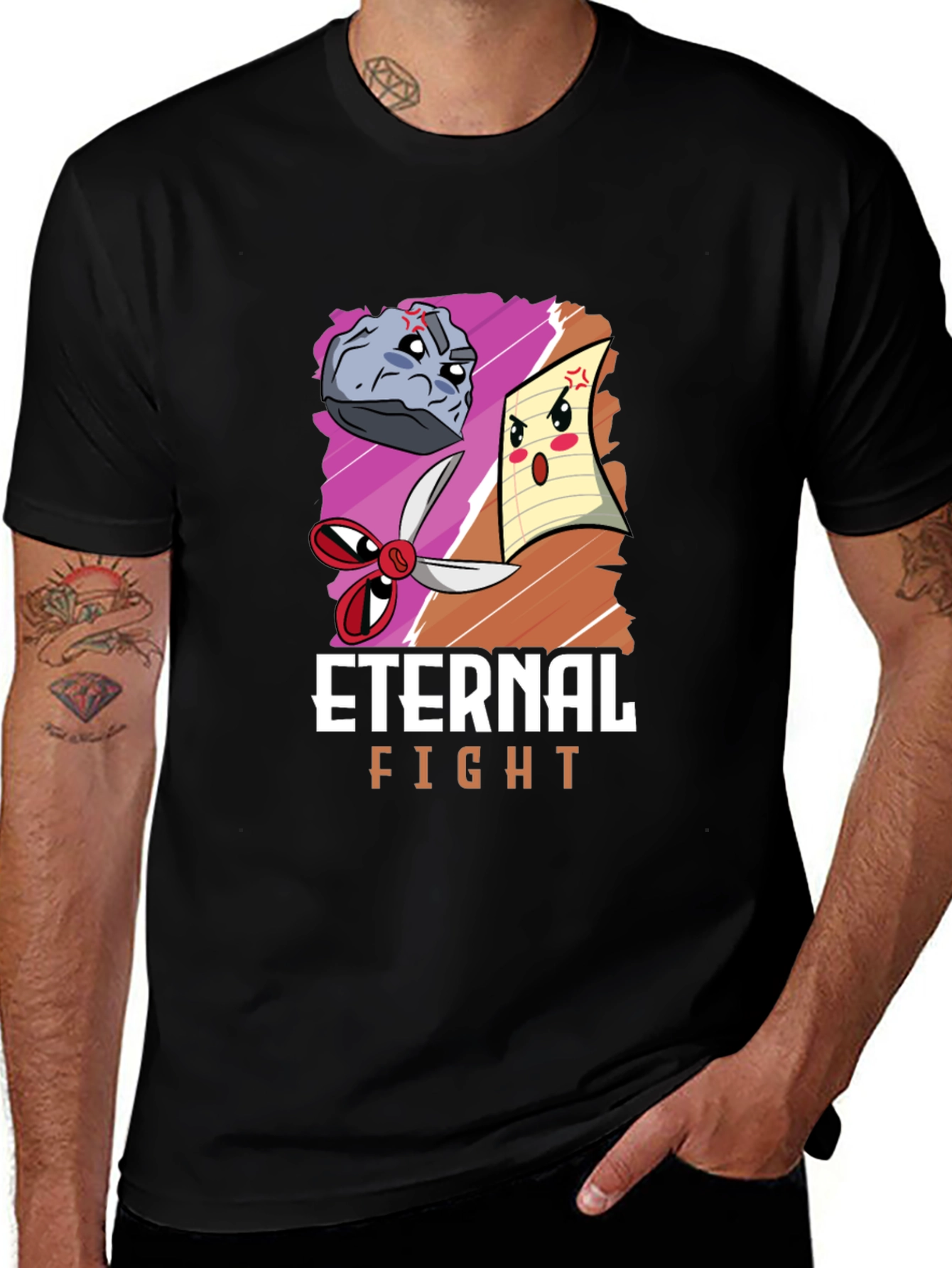 Variant 10 of Rock Paper Scissors Eternal Fight T-Shirt
