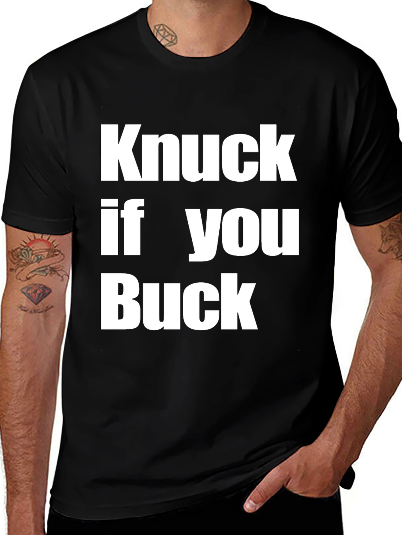 Variant 4 of Knuck If You Buck Graphic T-Shirt