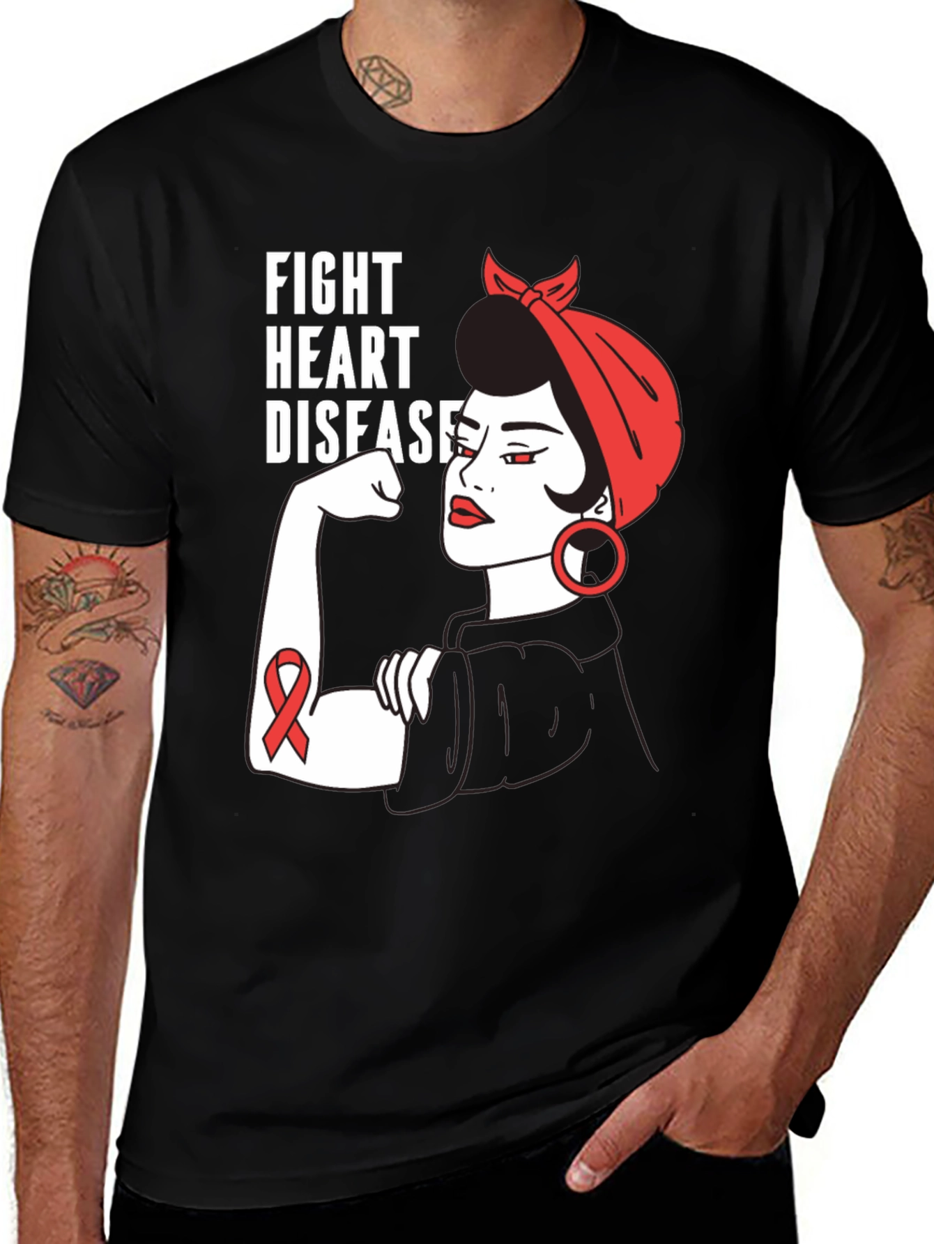 Variant 4 of Fight Heart Disease T-Shirt