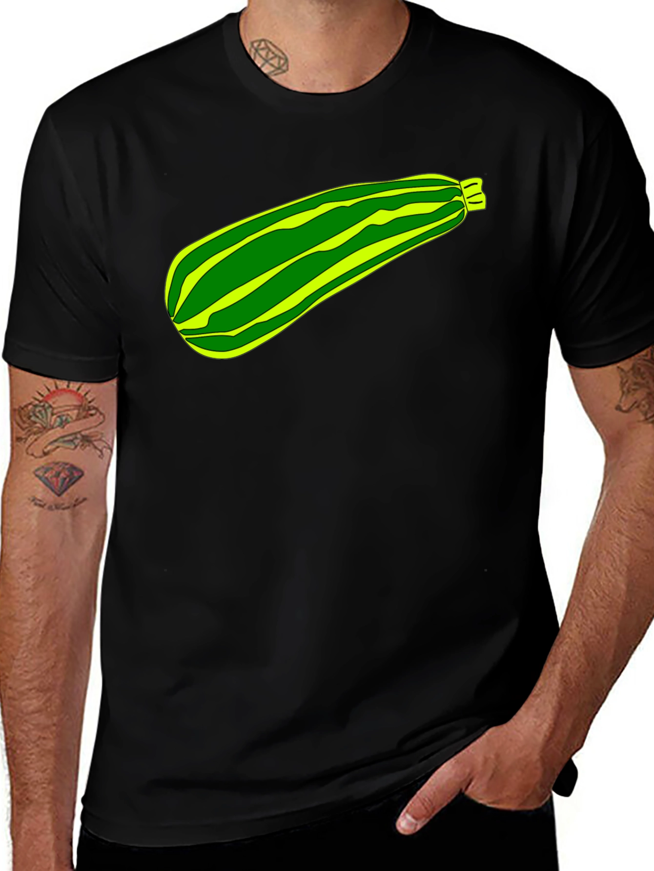 Zucchini Graphic Tee -  Unique Veggie Print