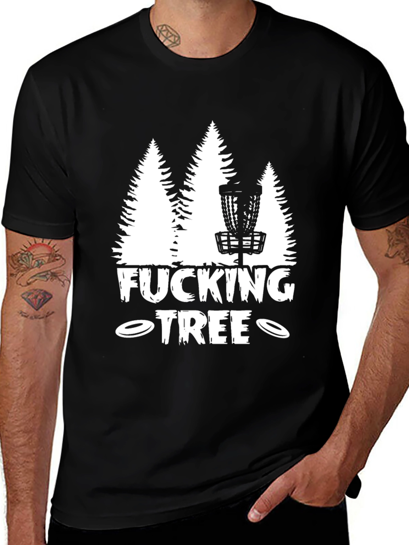 Variant 14 of Funny Disc Golf Tree T-Shirt