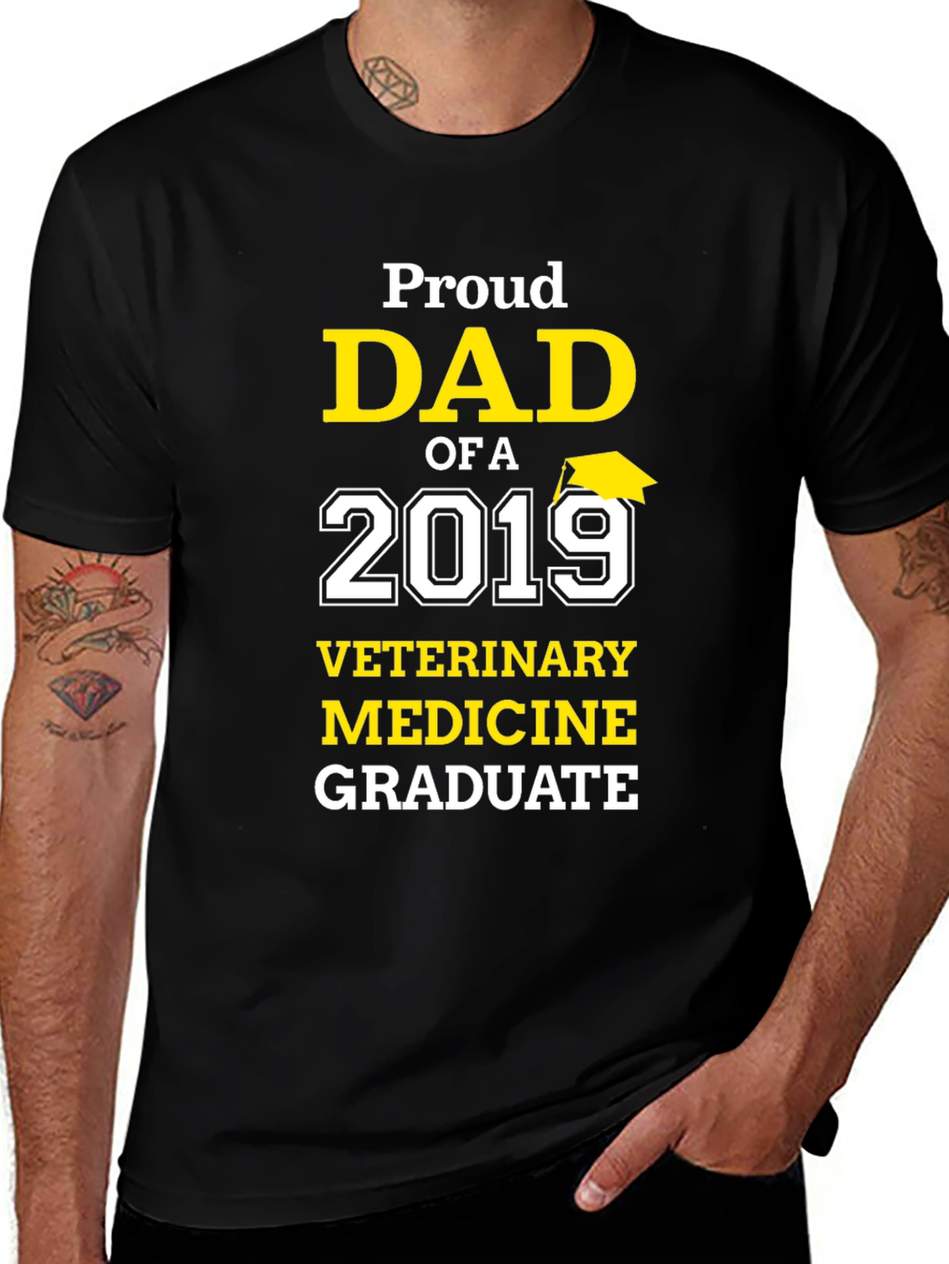 Variant 17 of Proud Dad Veterinary Medicine Graduate 2019 T-Shirt