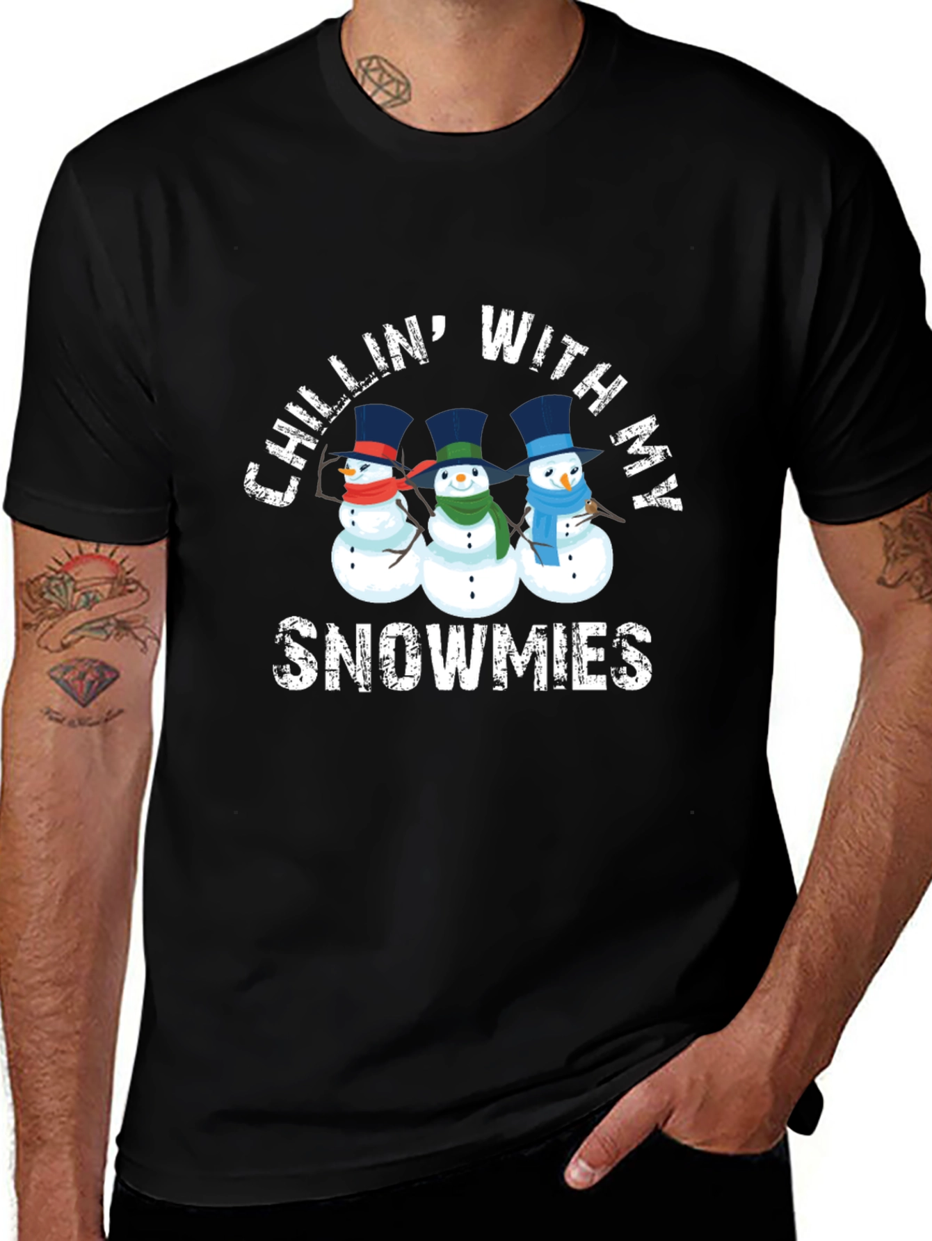 Variant 18 of Chillin' With My Snowmies Graphic T-Shirt