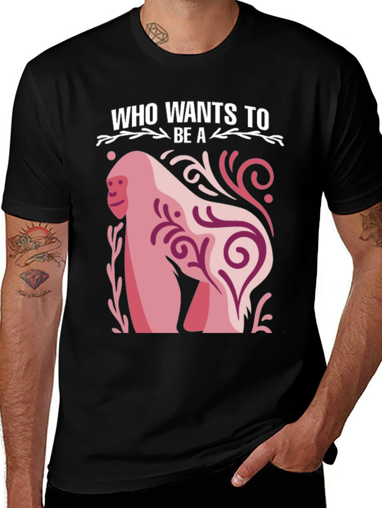 Variant 27 of Who Wants to Be a... Gorilla Graphic Tee