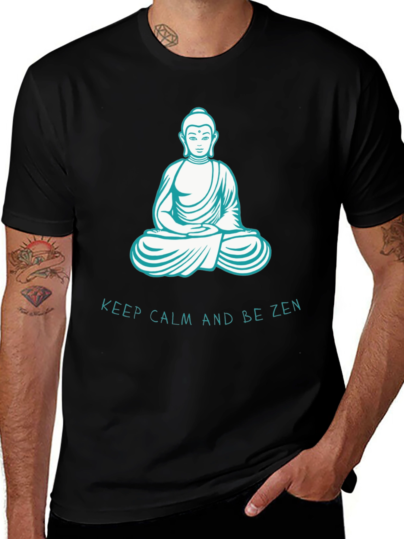 Variant 28 of Zen Buddha Graphic T-Shirt