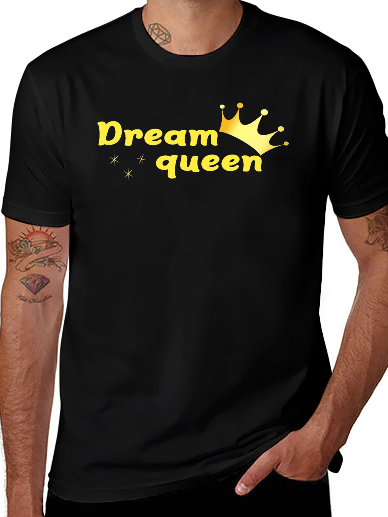 Variant 4 of Dream Queen Graphic Black T-Shirt
