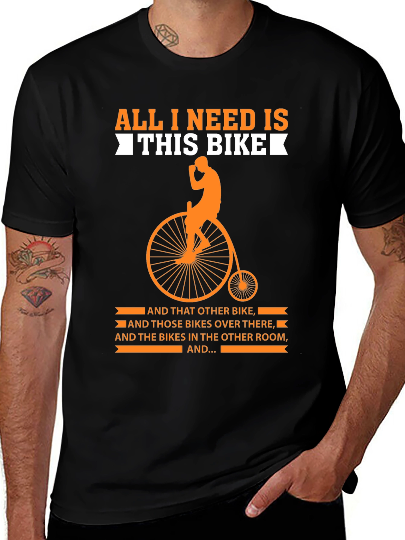 Variant 11 of Funny Biker T-Shirt: All I Need Is This Bike