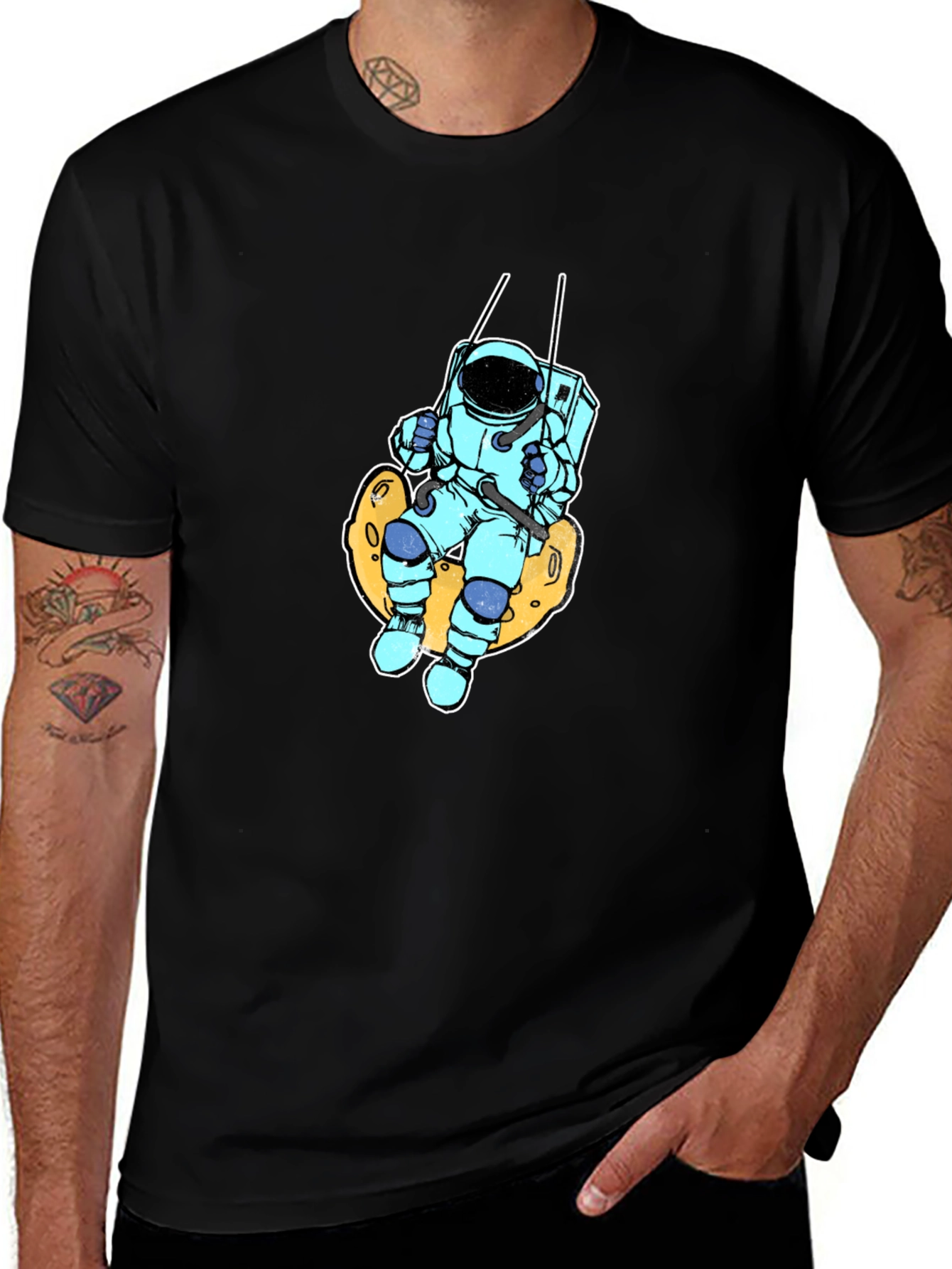 Variant 26 of Astronaut Moon Swing Graphic Tee