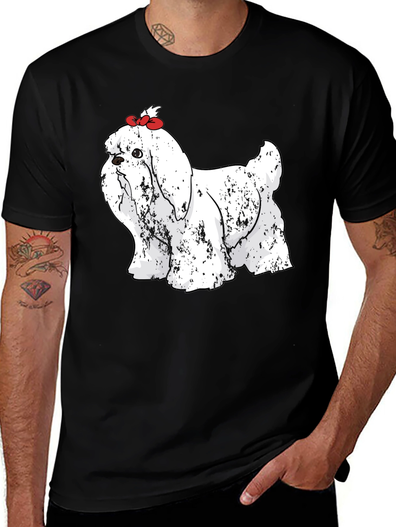 Variant 24 of Dog Graphic Tee - Novelty Print Pet Lover T-Shirt