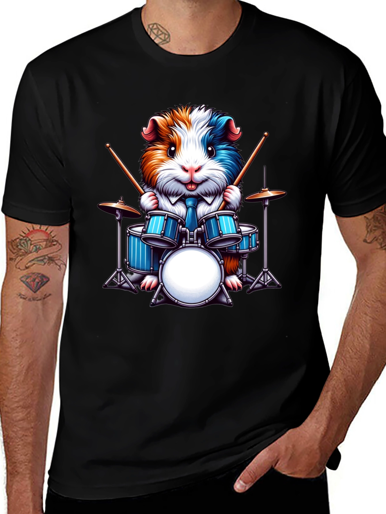 Variant 25 of Drummer Guinea Pig Graphic Tee