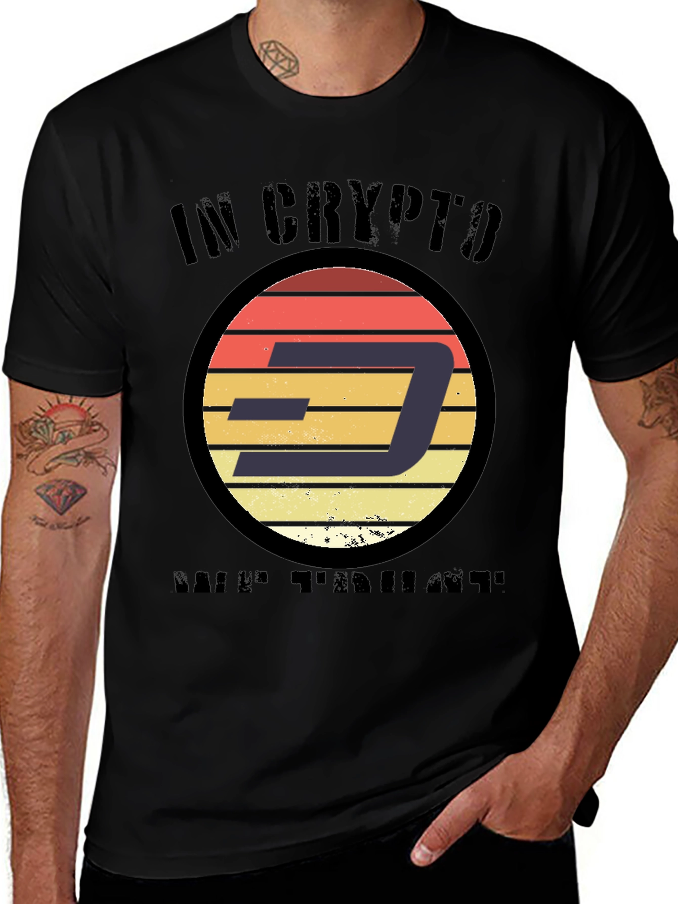 Variant 26 of In Crypto We Trust Black T-Shirt