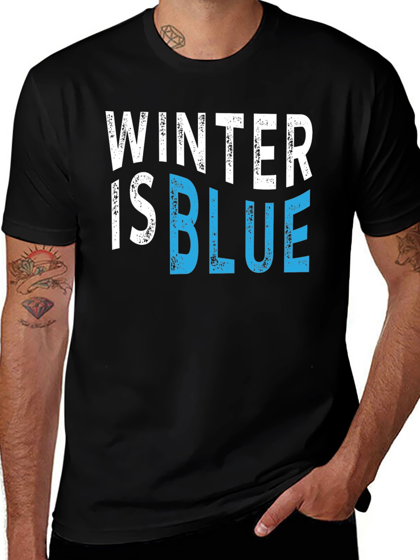Variant 12 of Winter is Blue Graphic T-Shirt