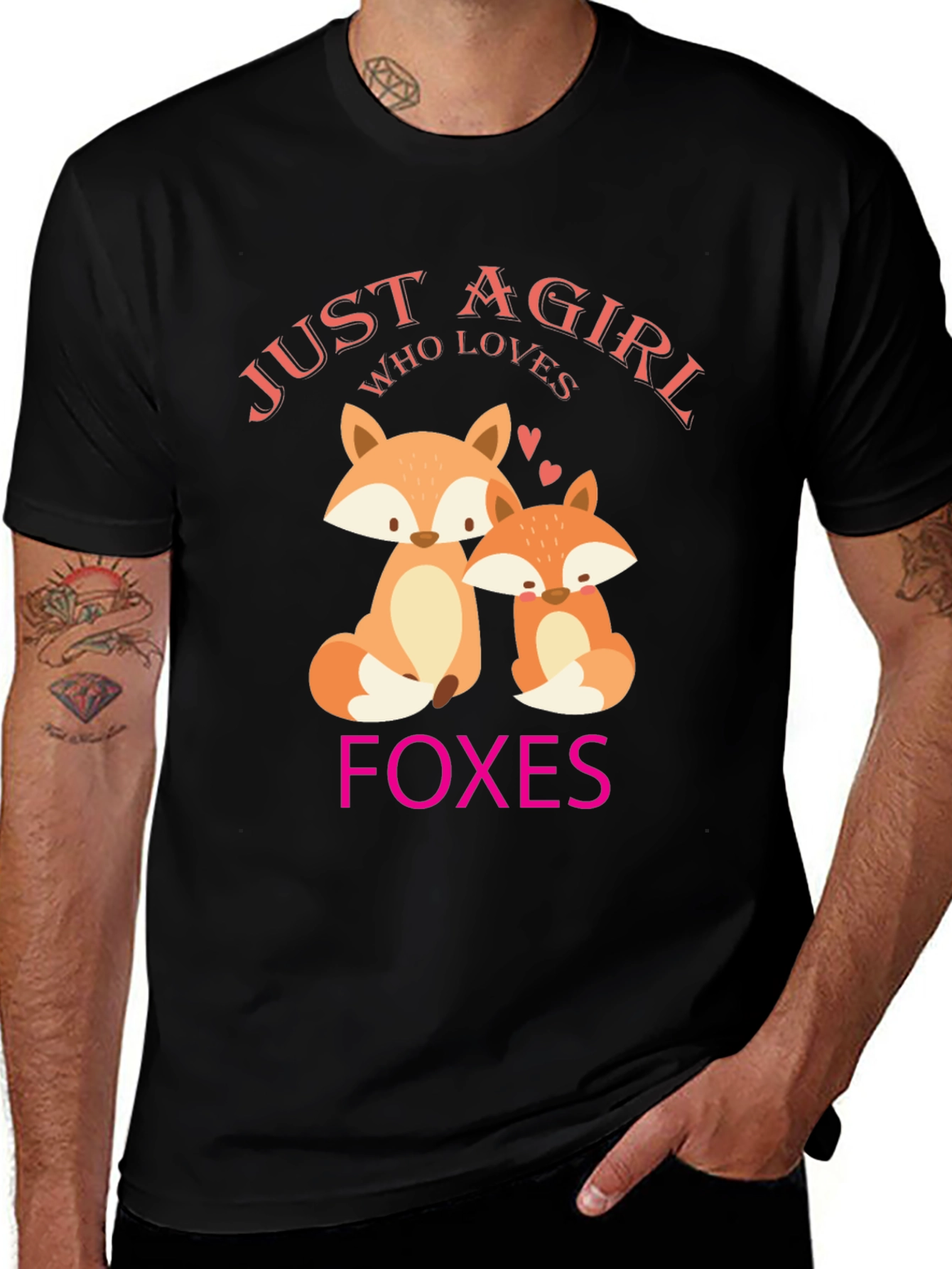 Variant 23 of Just A Girl Who Loves Foxes T-Shirt