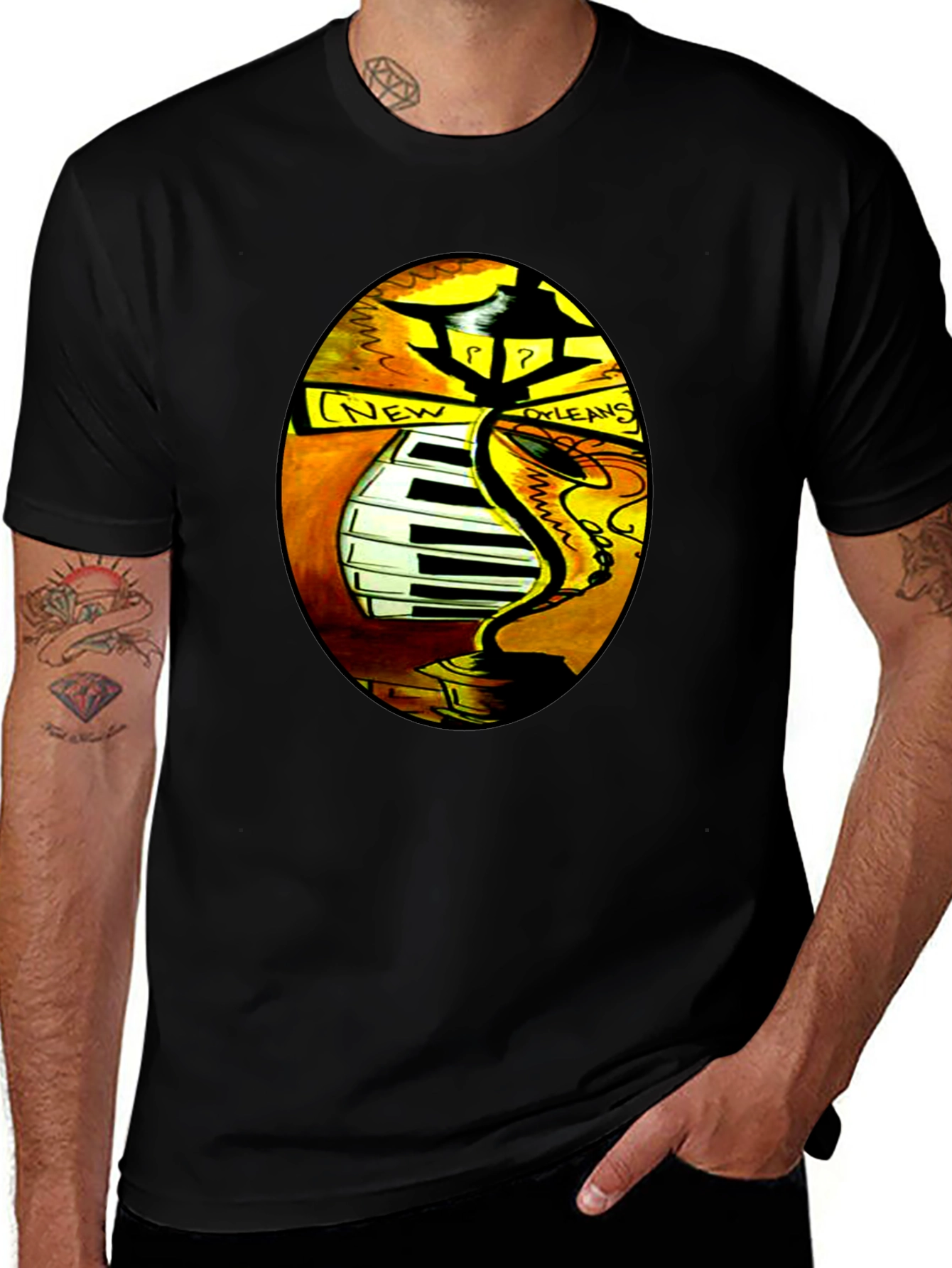 Variant 25 of New Orleans Jazz Music Graphic T-Shirt