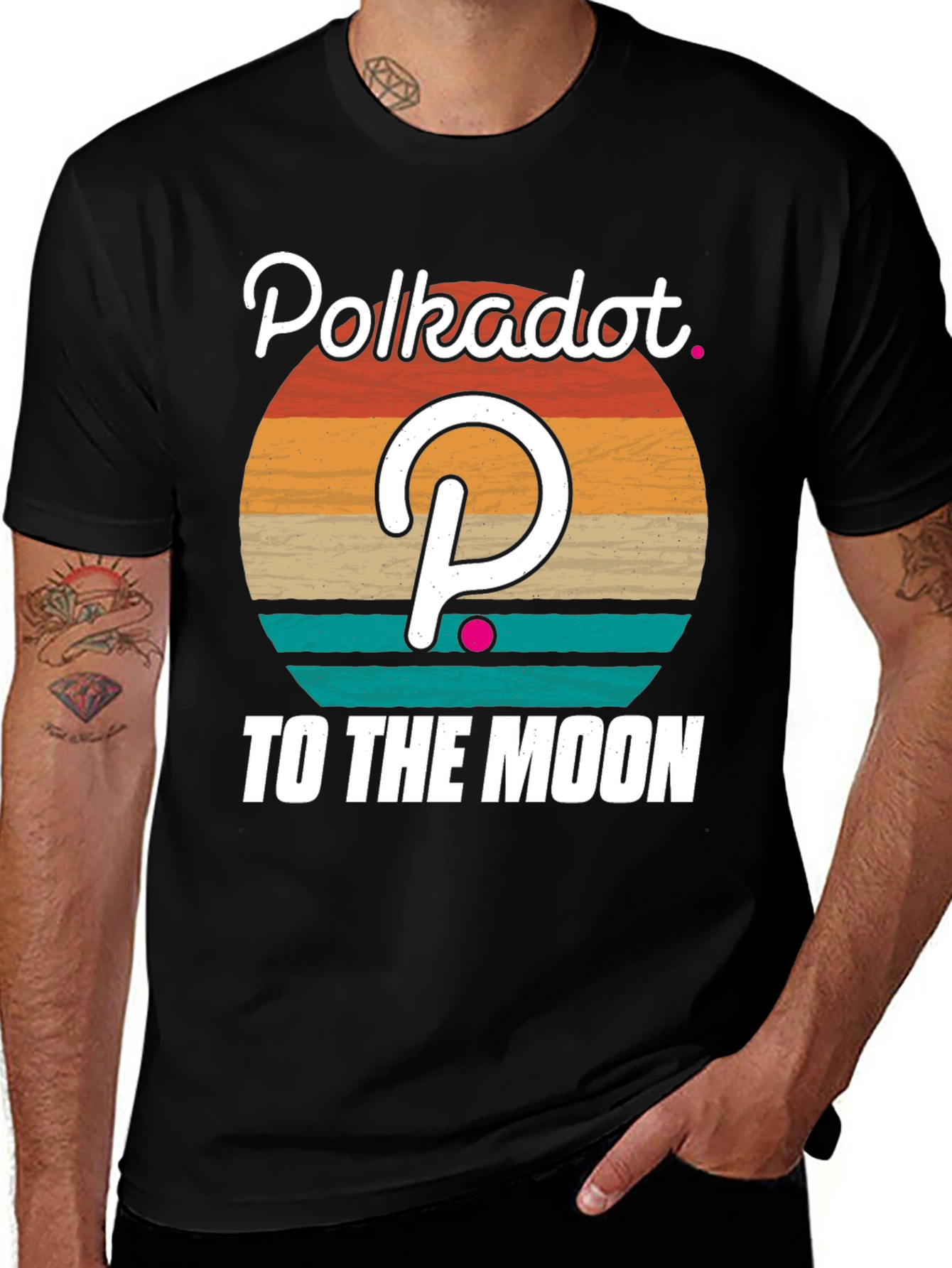 Polkadot Crypto Graphic T-Shirt - To The Moon!