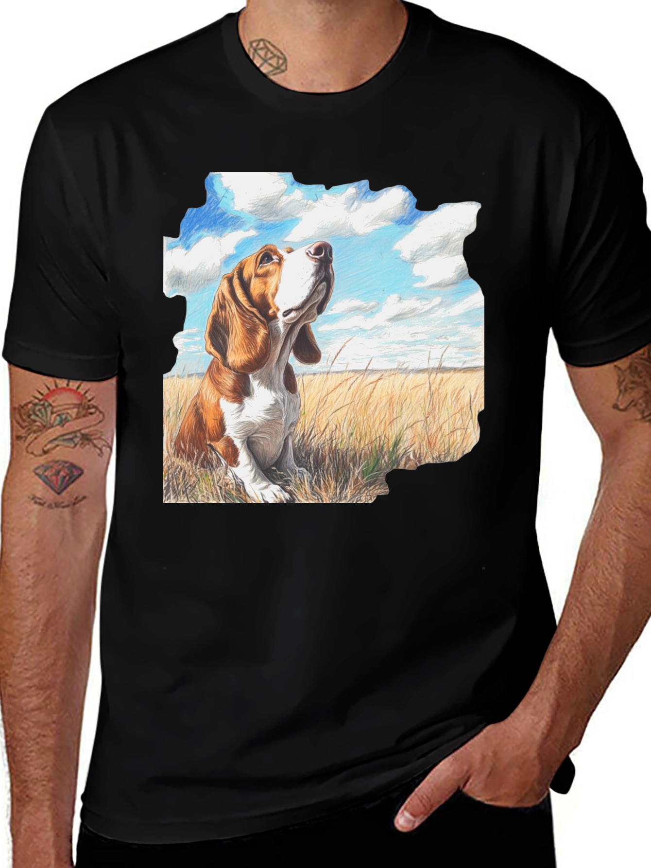 Variant 21 of Dog Landscape Graphic Print Tee