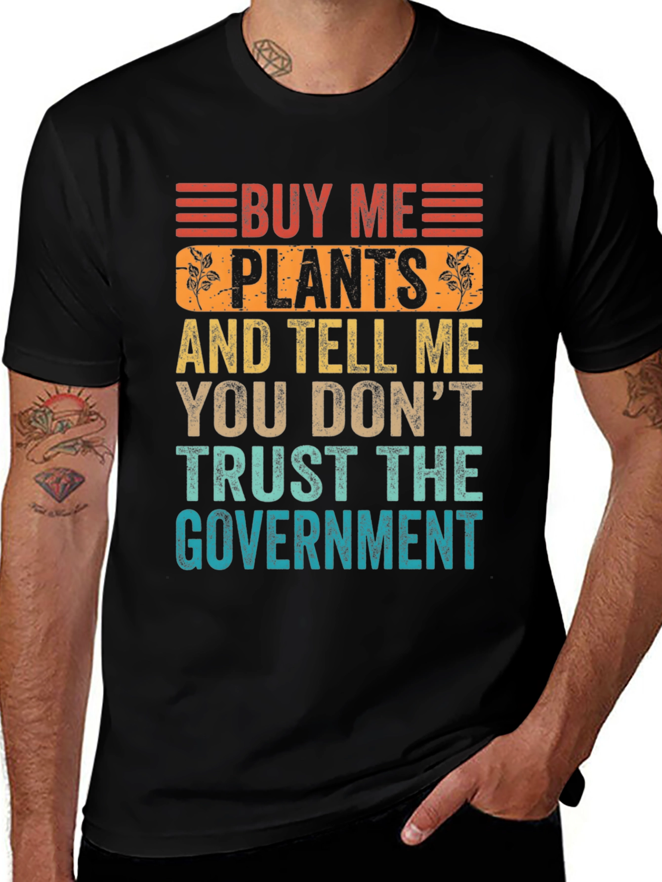 Variant 3 of Buy Me Plants Funny Sarcastic Graphic T-Shirt