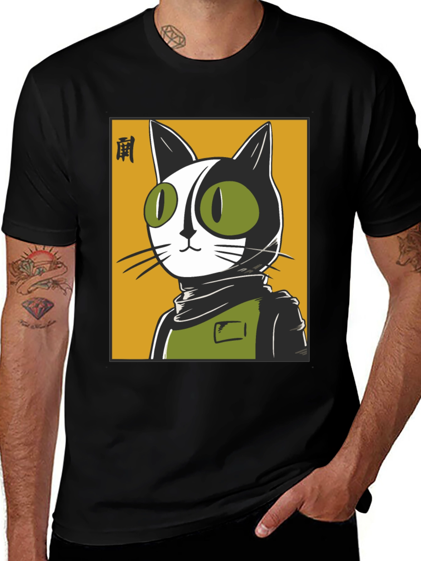Variant 25 of Cool Cat Graphic Tee - Urban Style