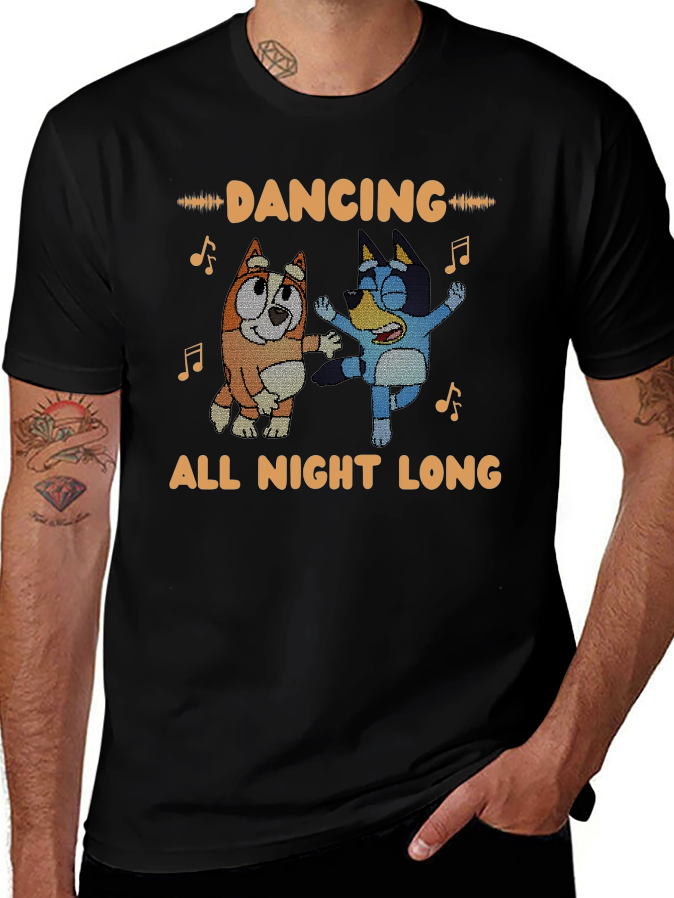 Dancing Bluey All Night Long T-Shirt