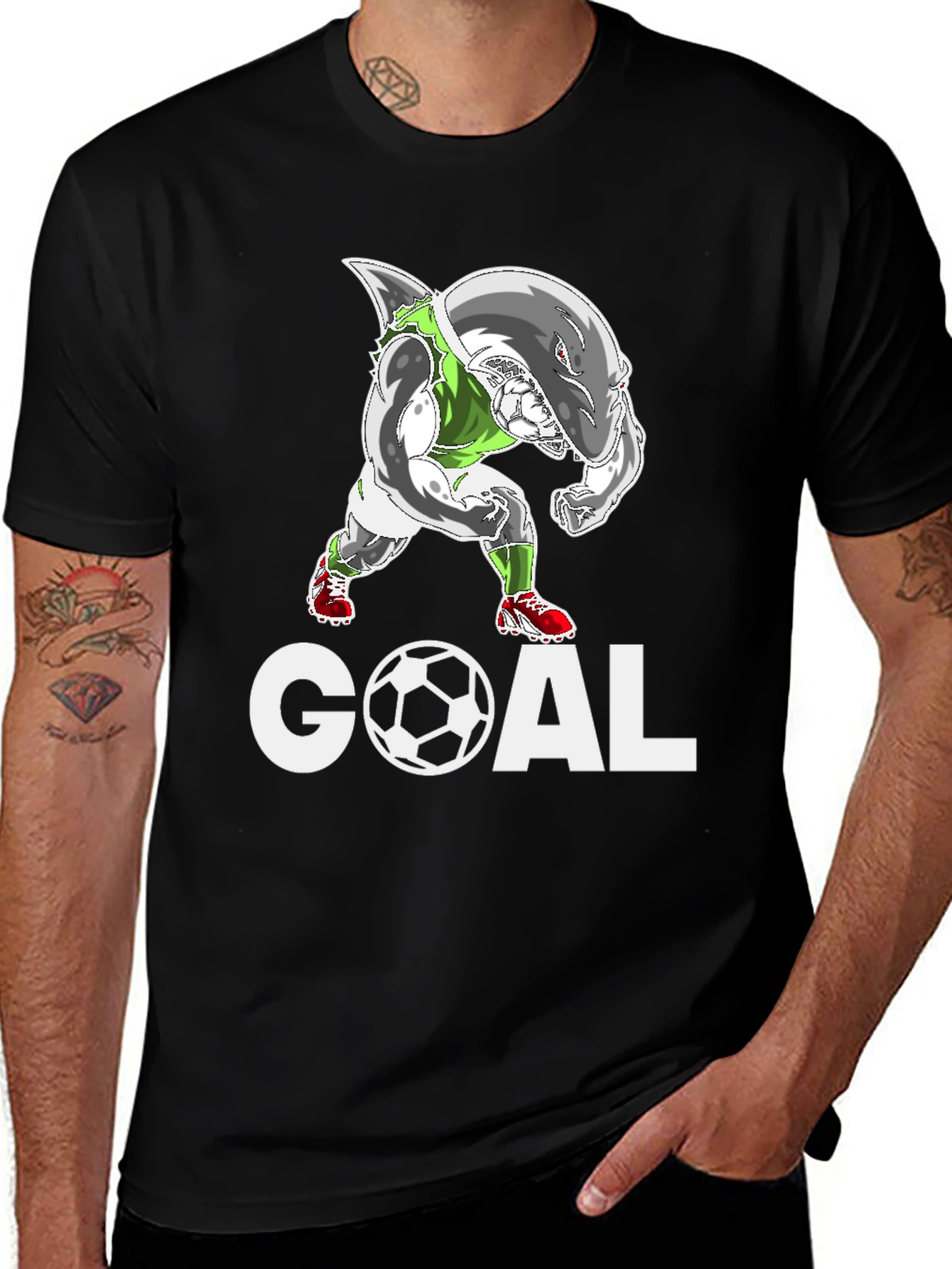 Variant 18 of Shark Soccer Goal T-Shirt