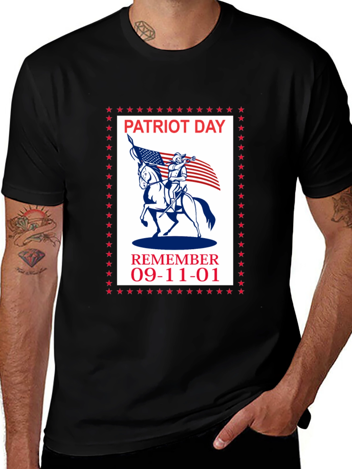 Patriot Day Remember 9-11 Graphic T-Shirt