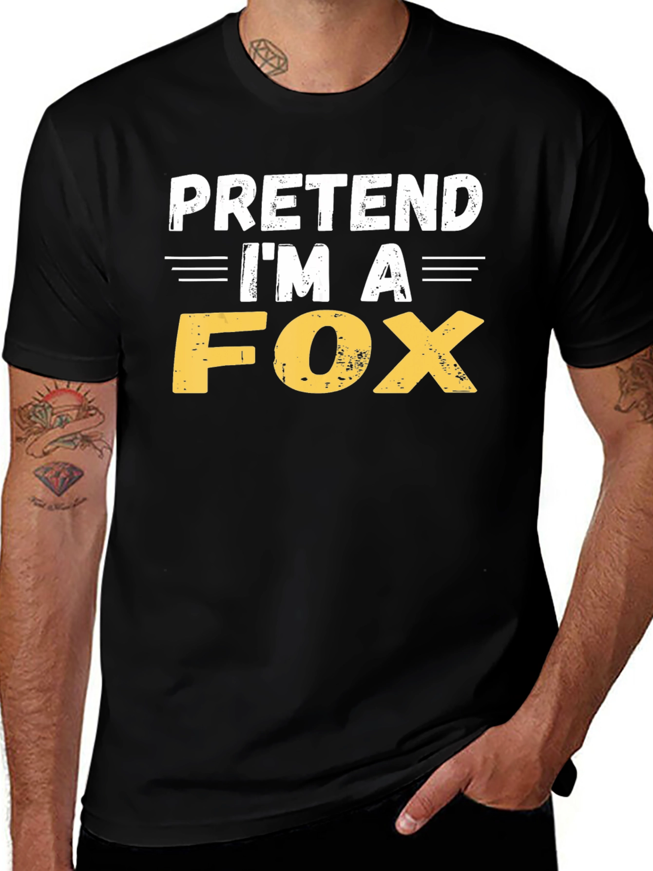 Variant 16 of Pretend I'm a Fox T-Shirt - Funny Costume Tee