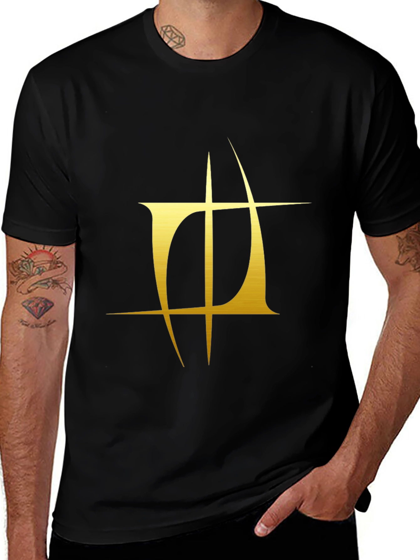 Variant 24 of Gold Emblem Black T-Shirt