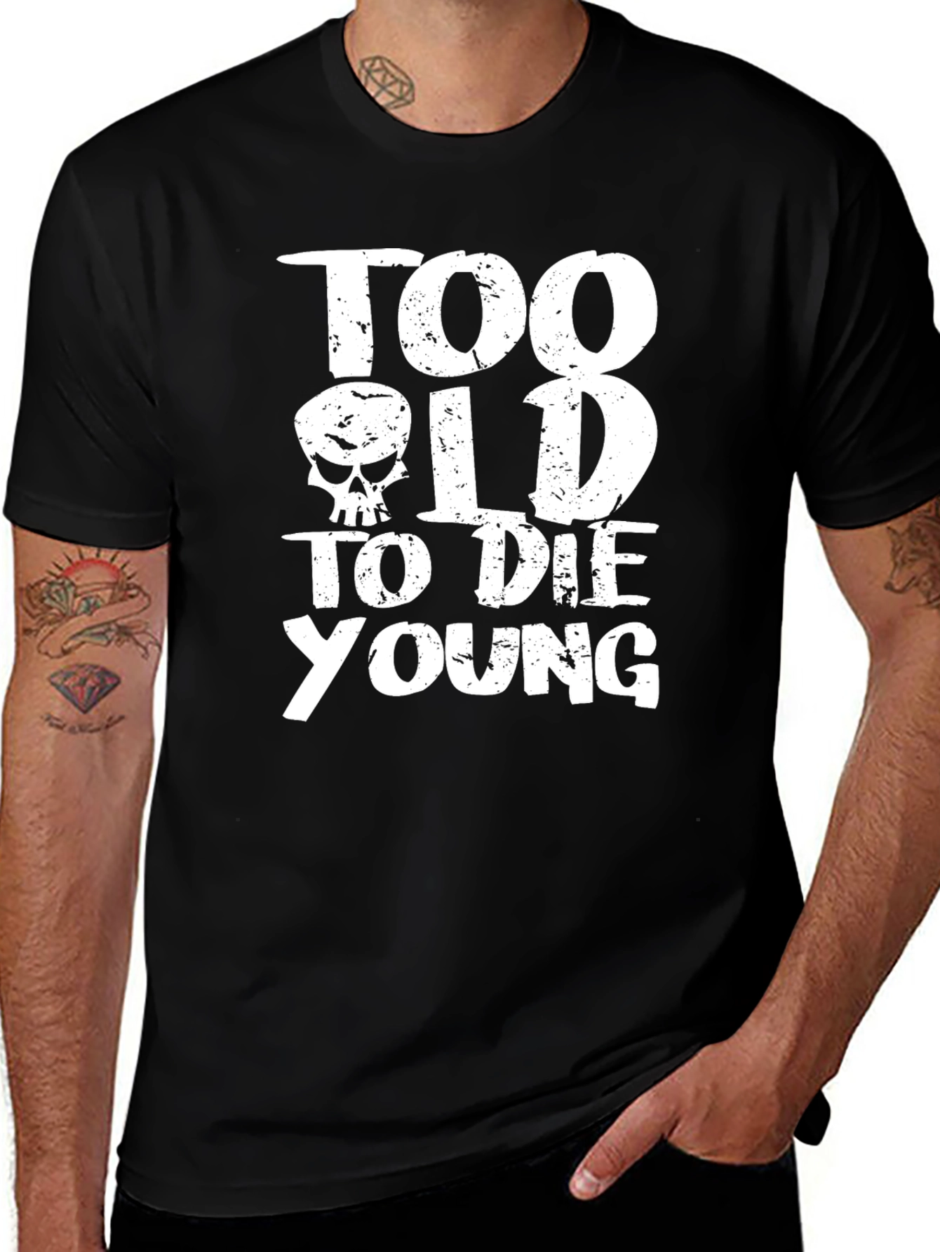 Variant 22 of Too Old to Die Young Graphic T-Shirt