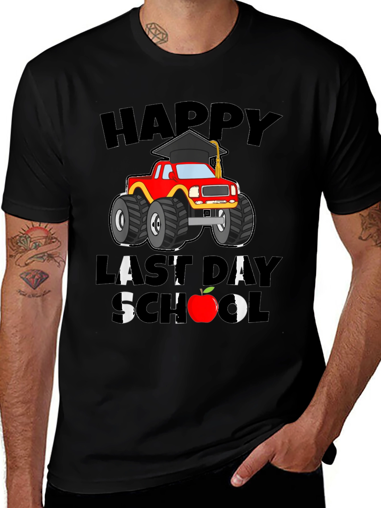 Variant 3 of Happy Last Day of School Monster Truck T-Shirt