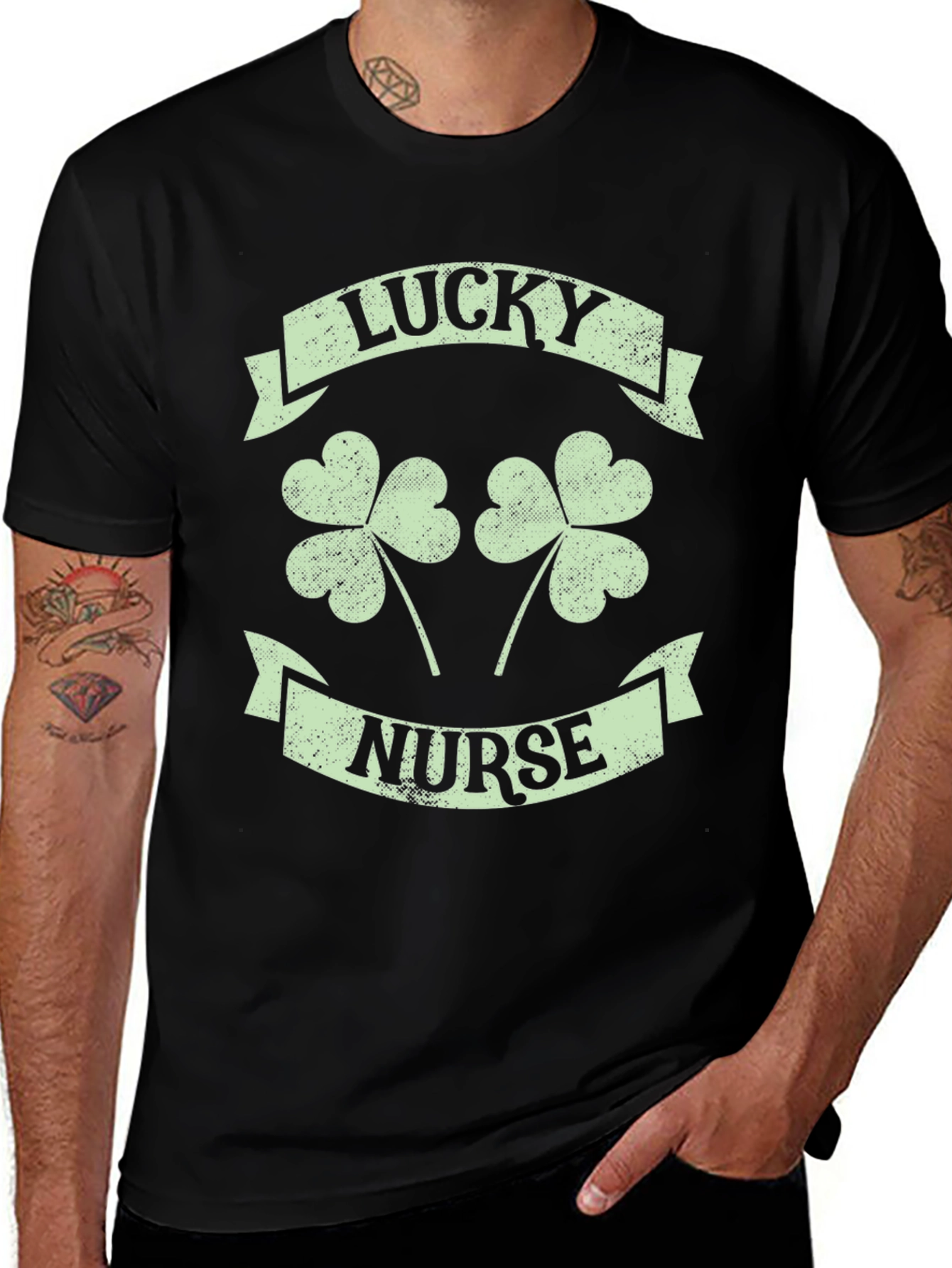 Variant 3 of Lucky Nurse Clover T-Shirt - St. Patrick's Day
