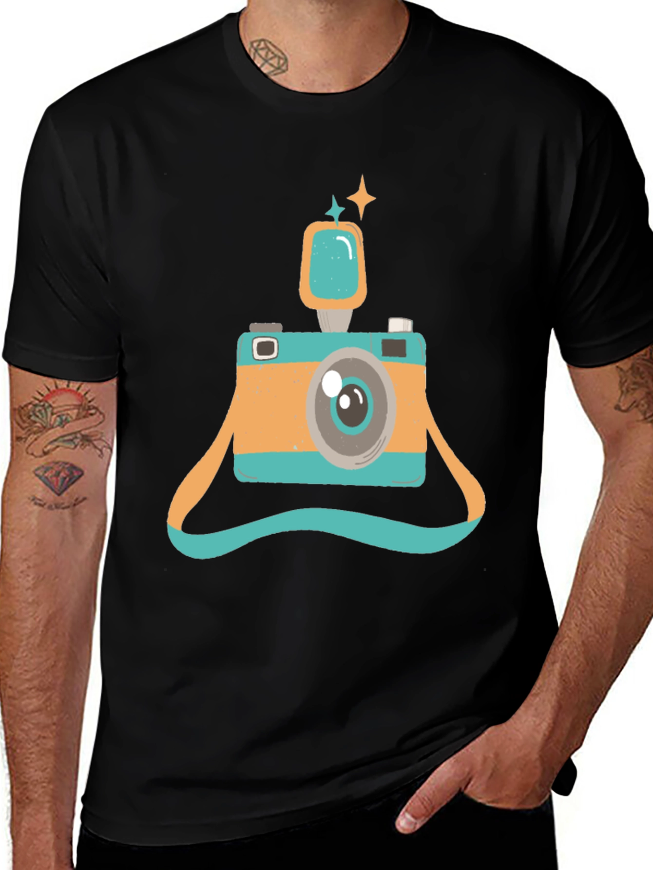 Variant 28 of Retro Camera Graphic T-Shirt - Stylish & Unique Design