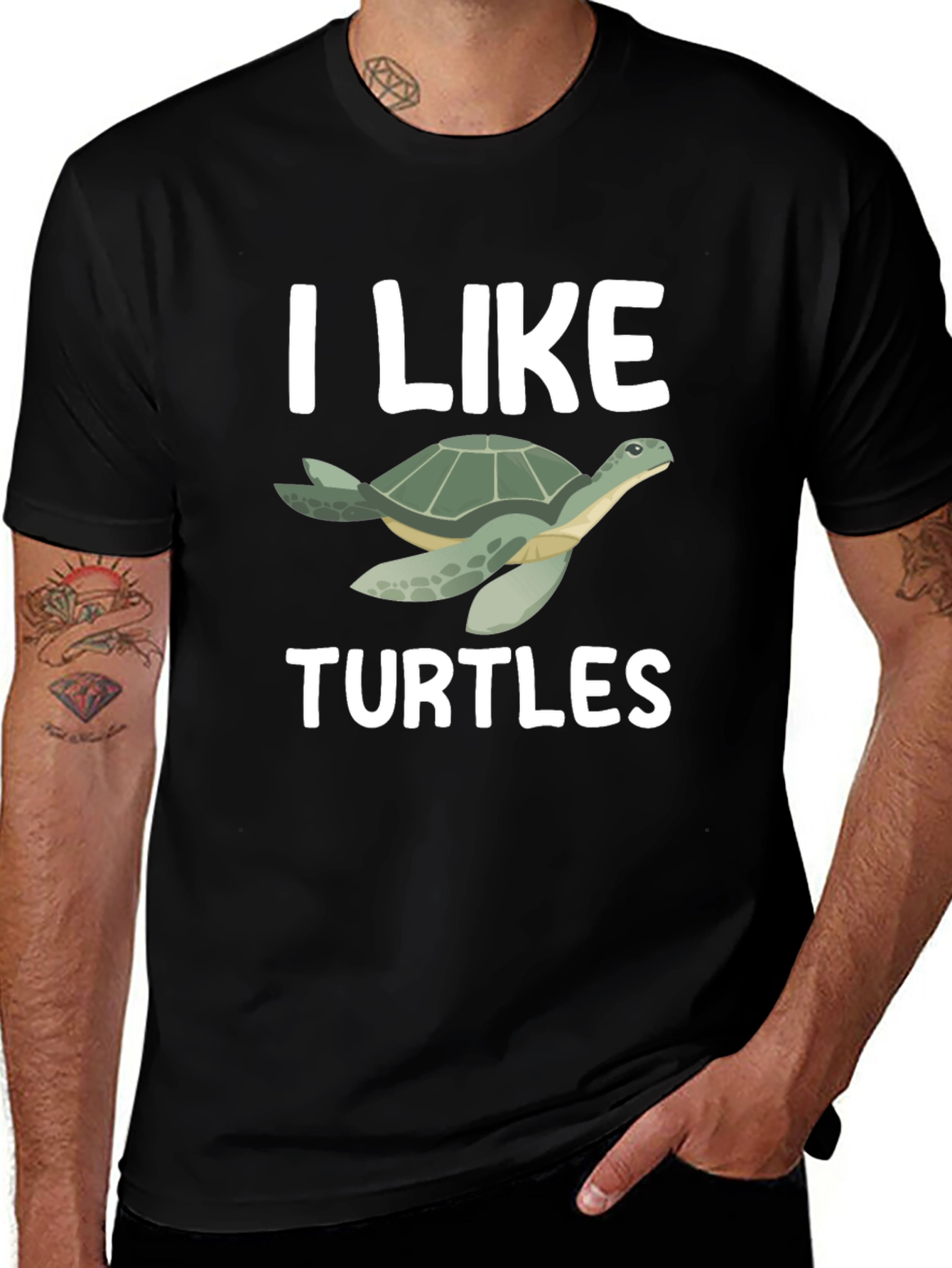 Variant 5 of I Like Turtles Graphic T-Shirt