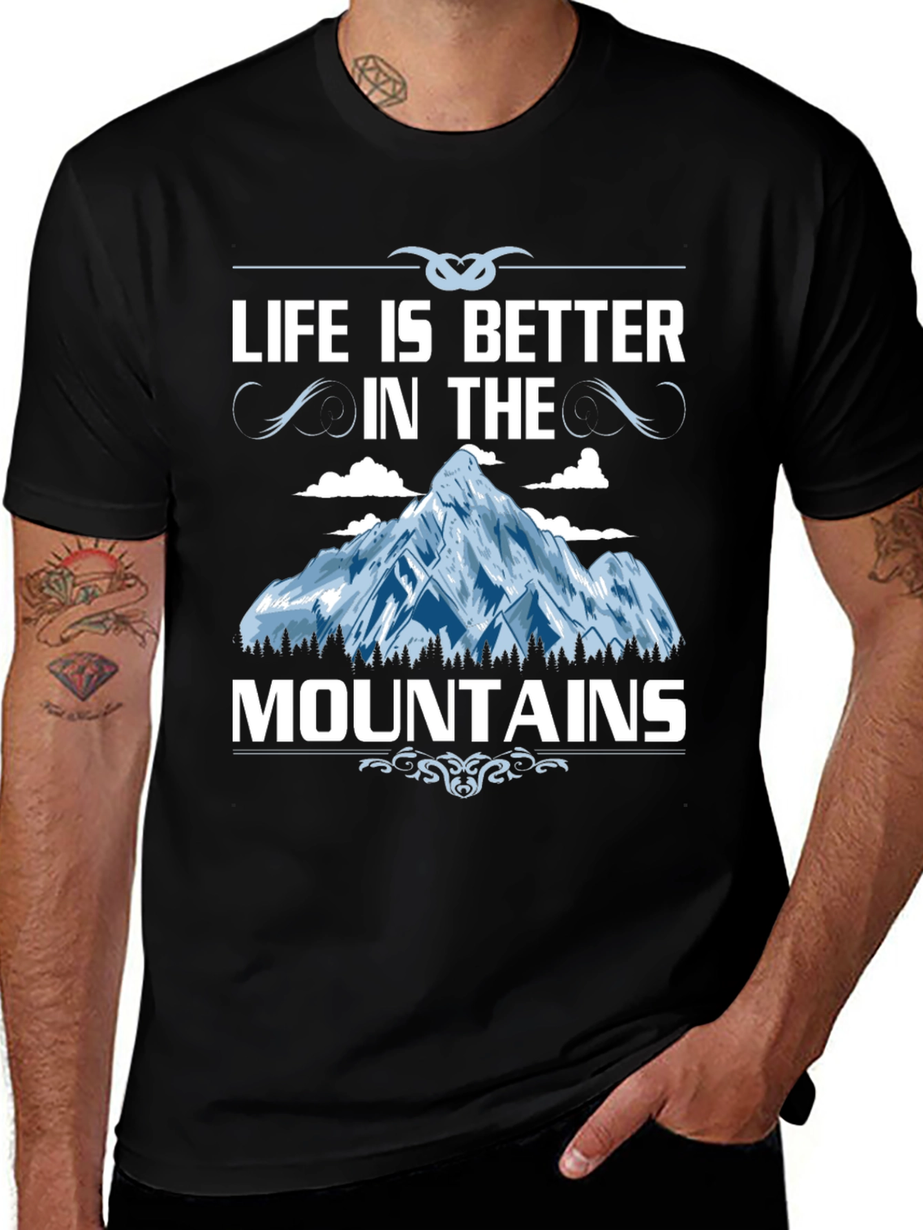 Variant 18 of Life is Better in the Mountains Graphic Tee