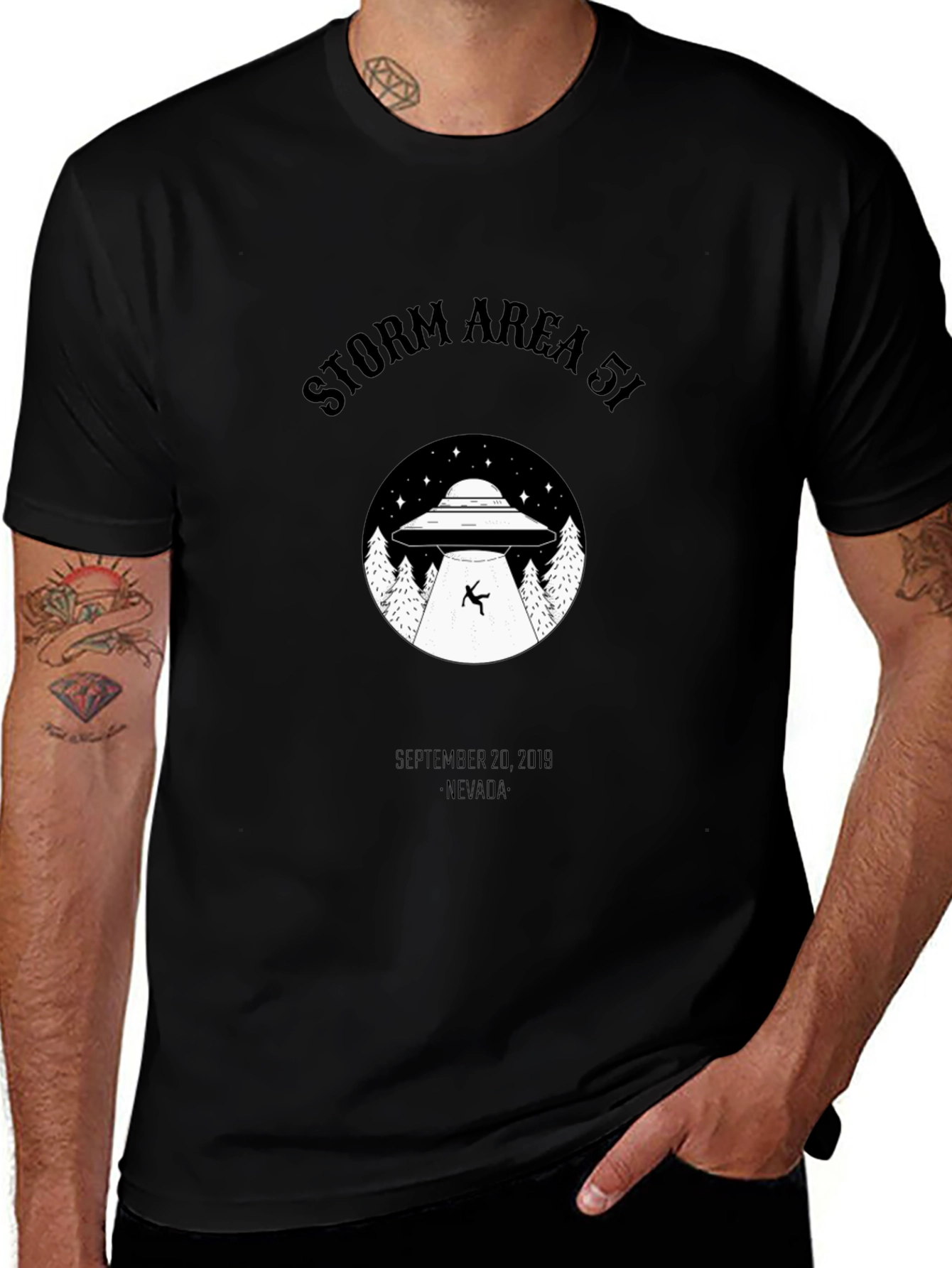 Variant 25 of Storm Area 51 UFO T-Shirt