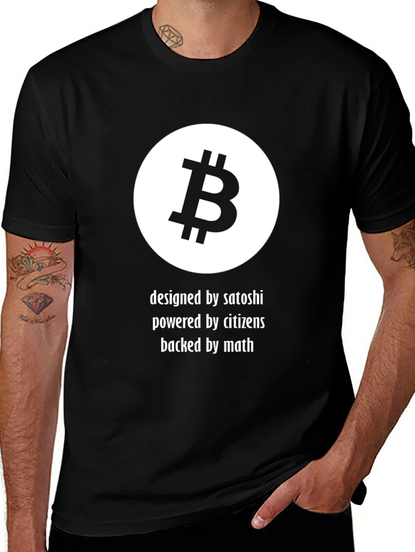 Variant 20 of Bitcoin Crypto T-Shirt - Designed by Satoshi