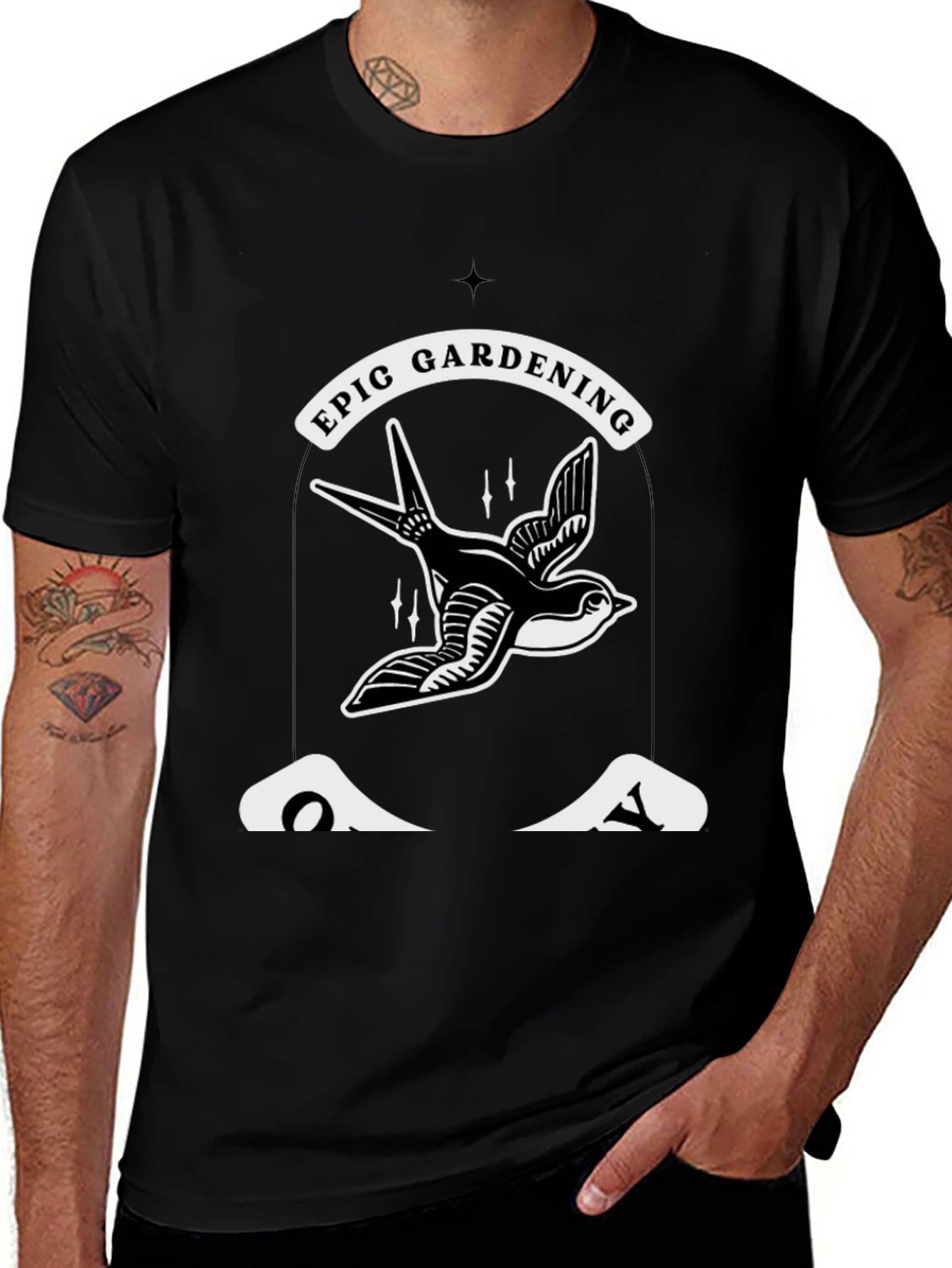 Variant 10 of Epic Gardening Black T-Shirt