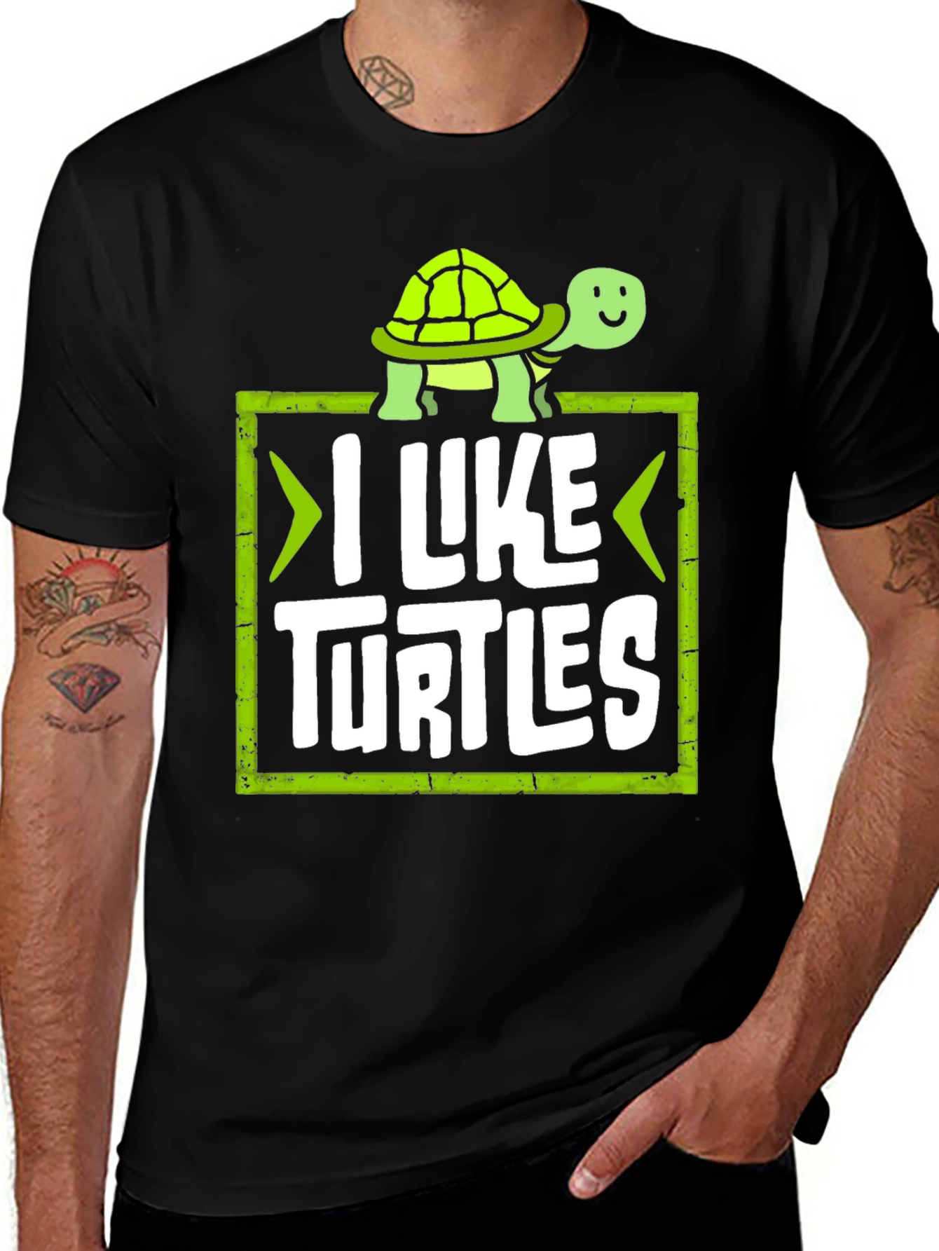 Variant 24 of I Like Turtles Graphic Tee