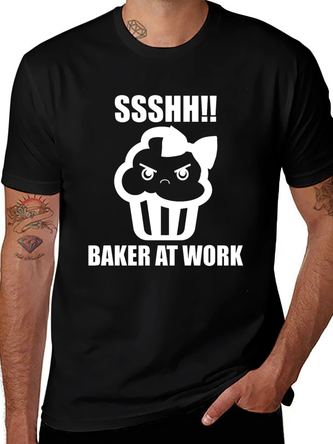 Variant 21 of Ssshh Baker At Work T-Shirt