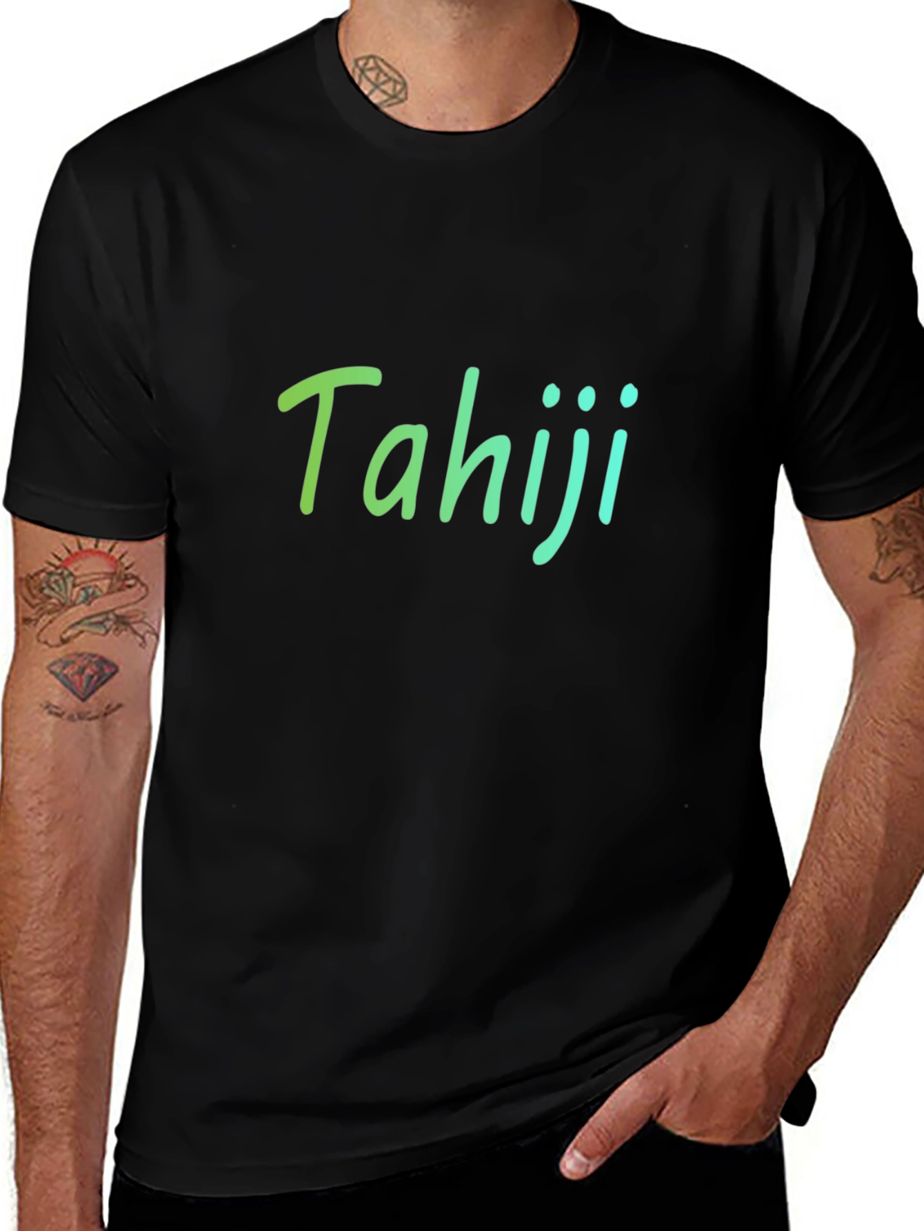 Variant 23 of Tahiji Stylish Black T-Shirt