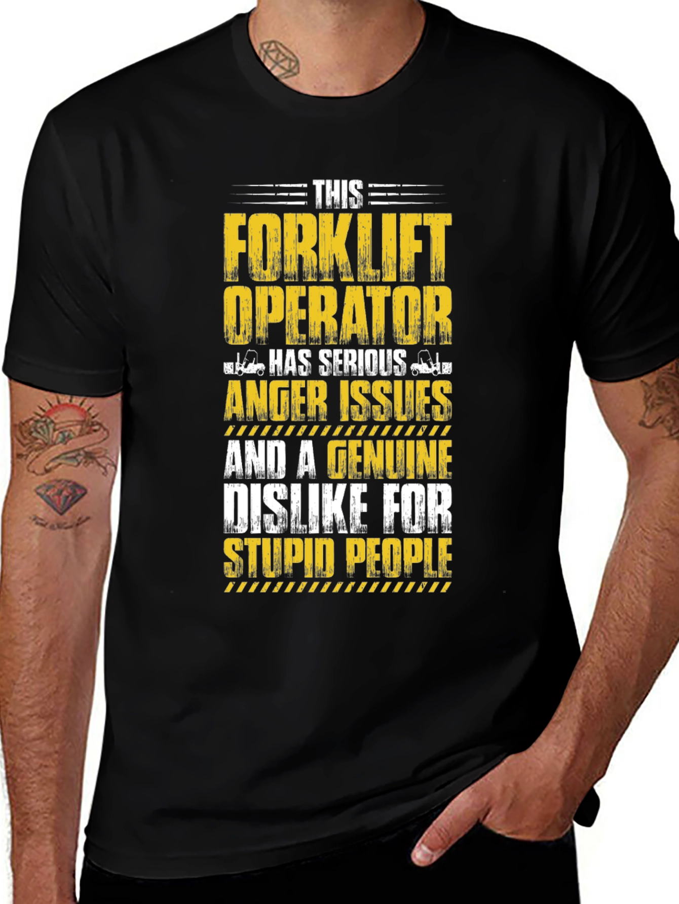 Variant 18 of Forklift Operator Anger Issues Graphic Tee