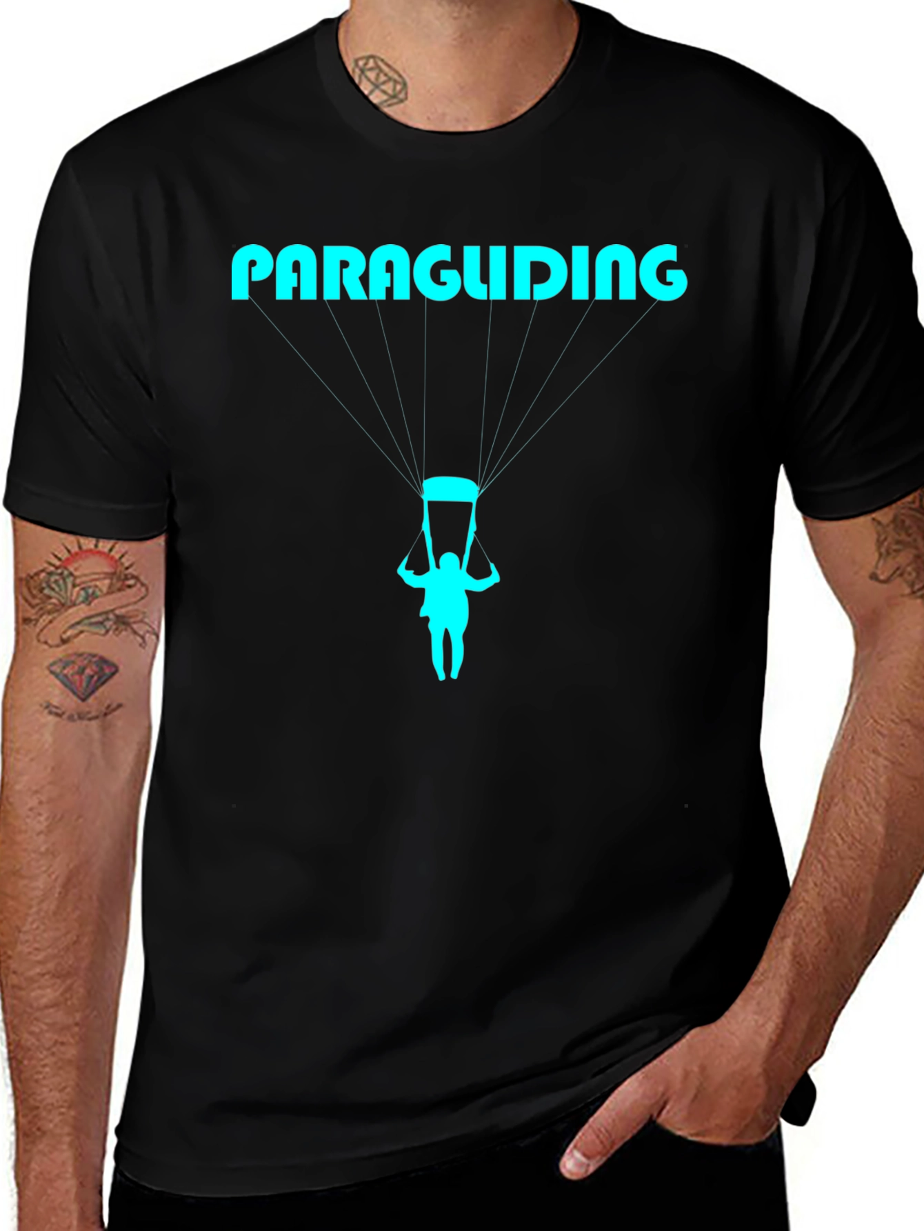 Variant 4 of Paragliding Graphic T-Shirt - Cool Adventure Tee